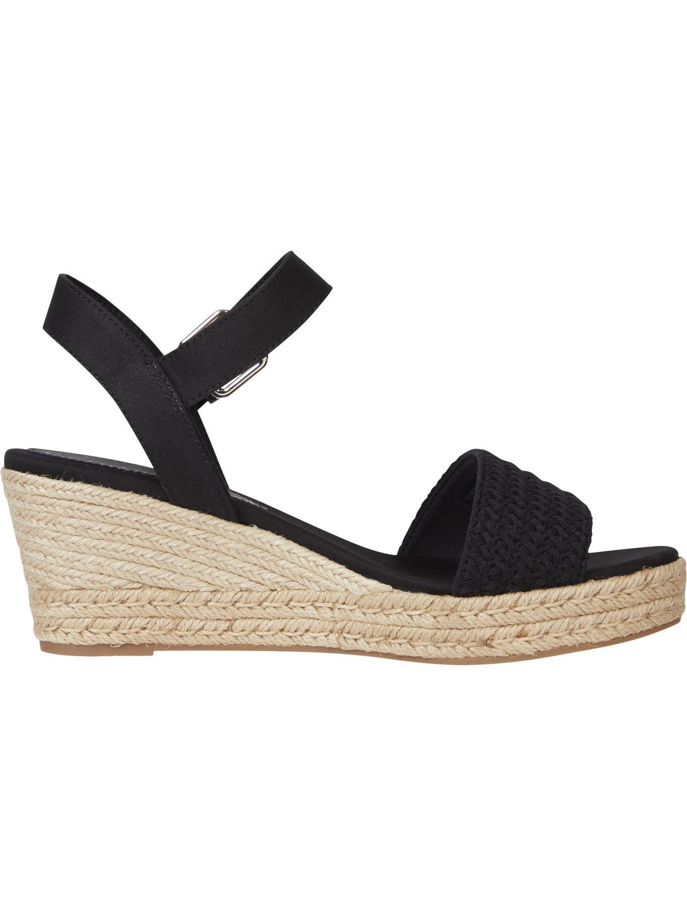 Sandalias Textured Negro Tommy Hilfiger JN2-2