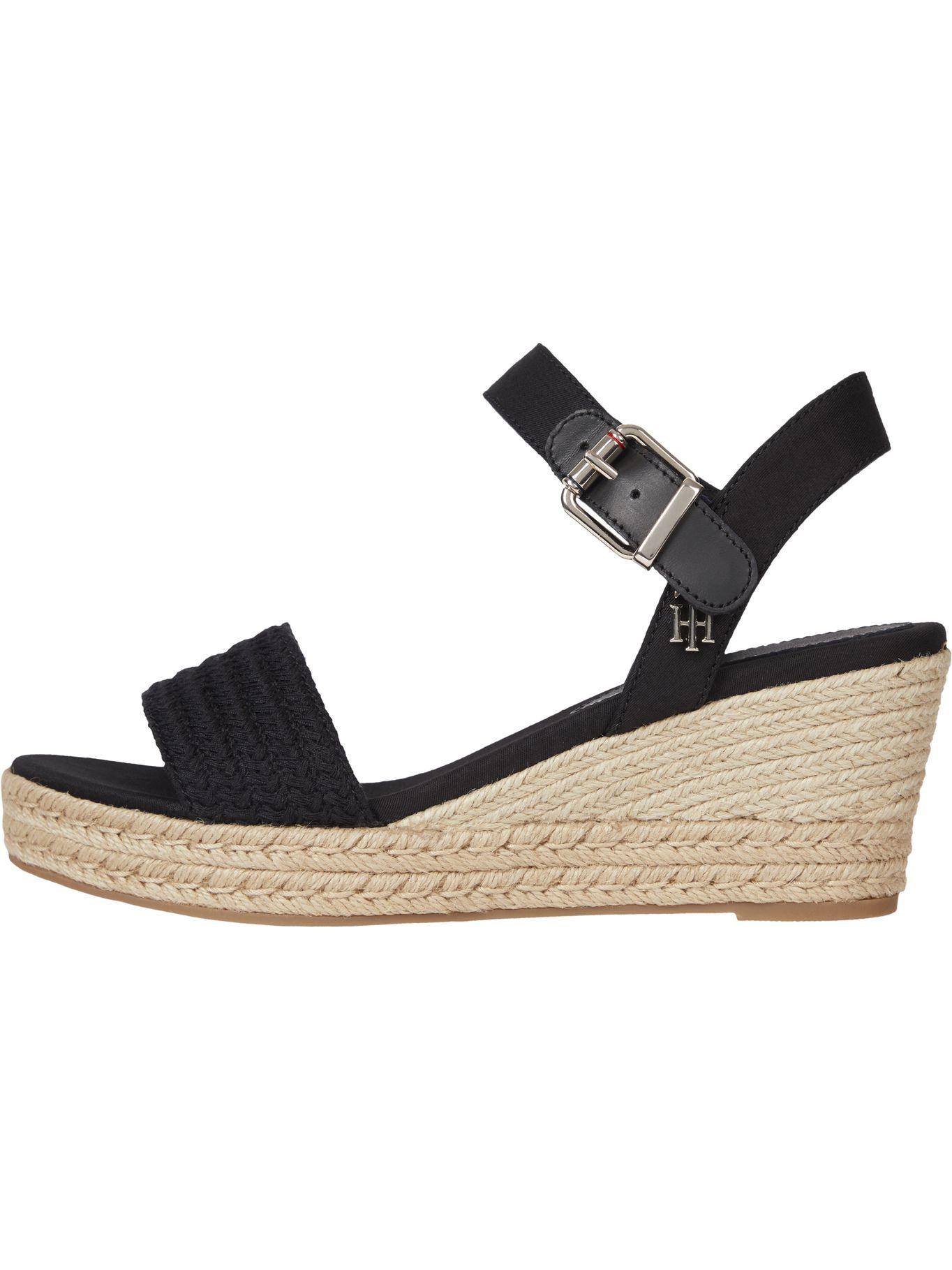 Sandalias Textured Negro Tommy Hilfiger JN2-0