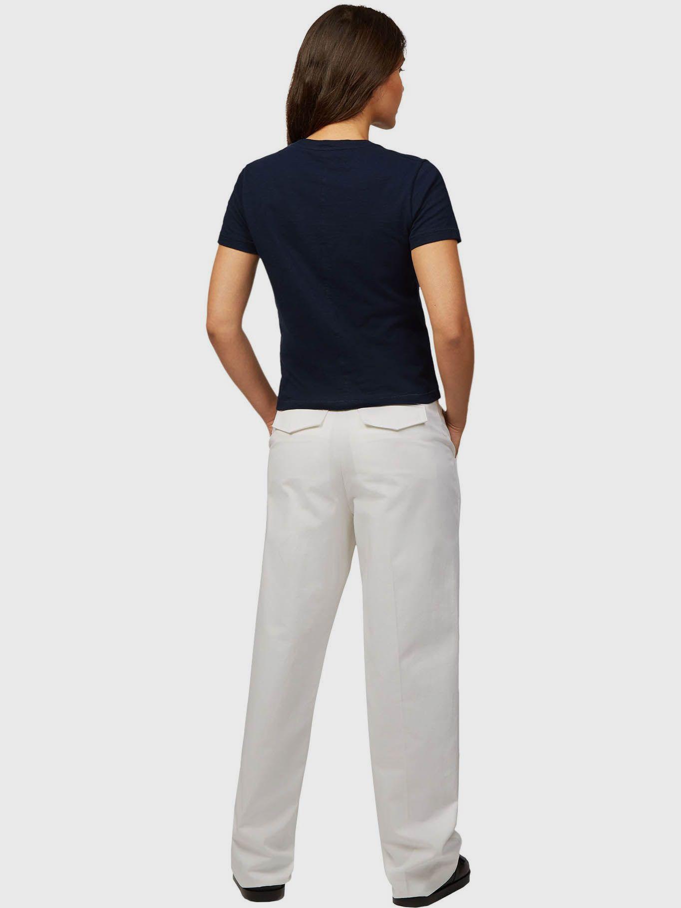 Polera De Corte Regular Con Logo Azul Tommy Hilfiger-2