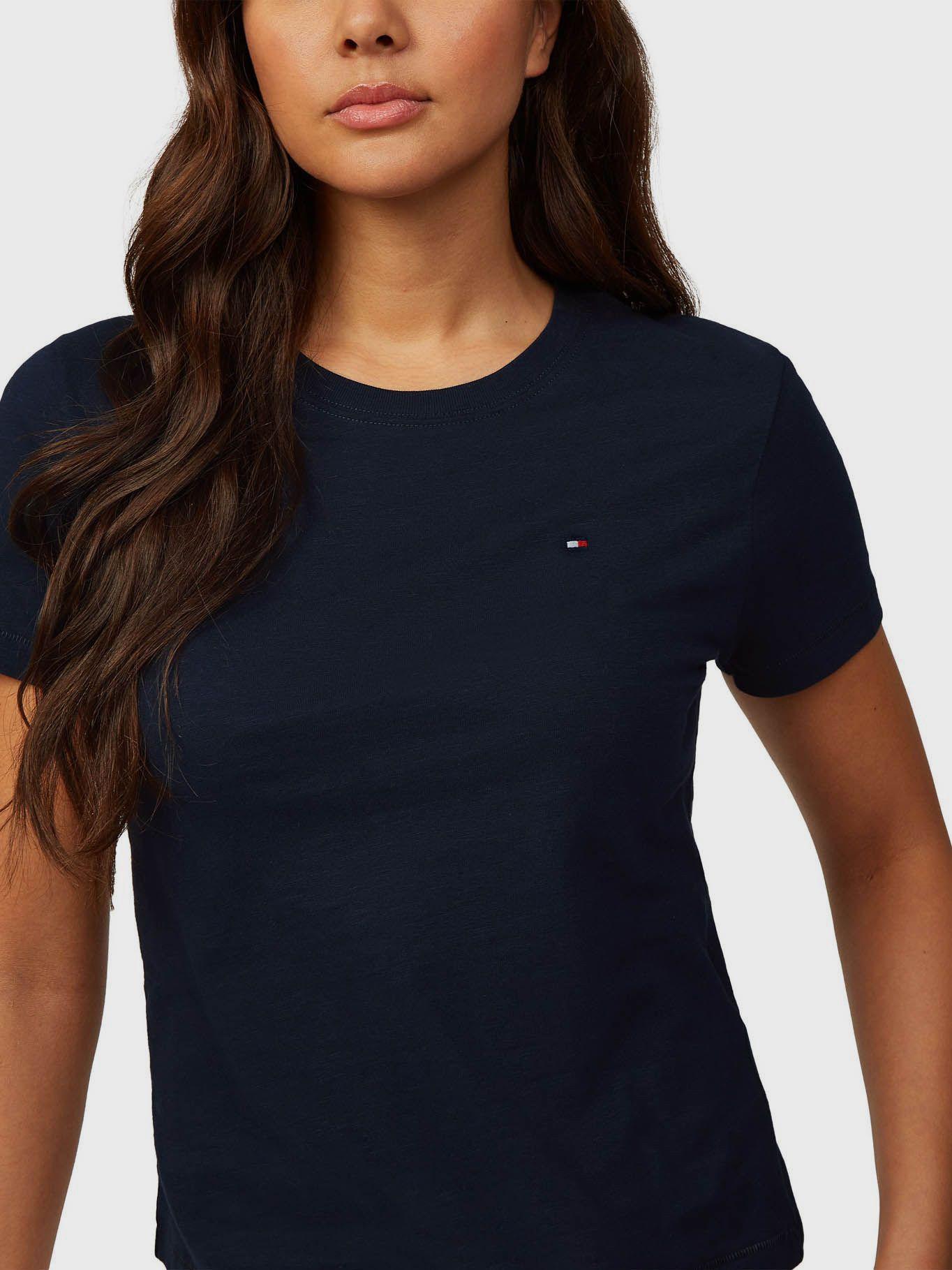 Polera De Corte Regular Con Logo Azul Tommy Hilfiger-3