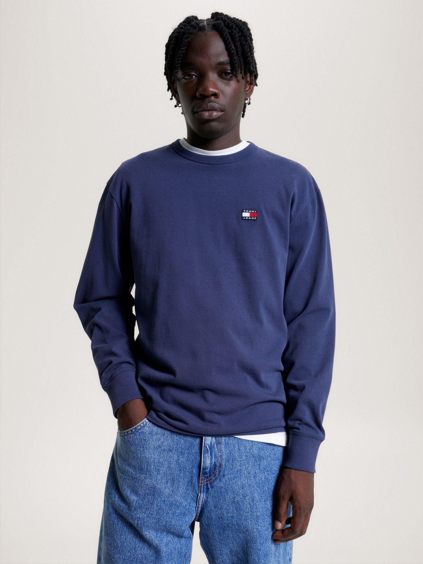 Polera Classic Badge Logo Azul Tommy Hilfiger-0