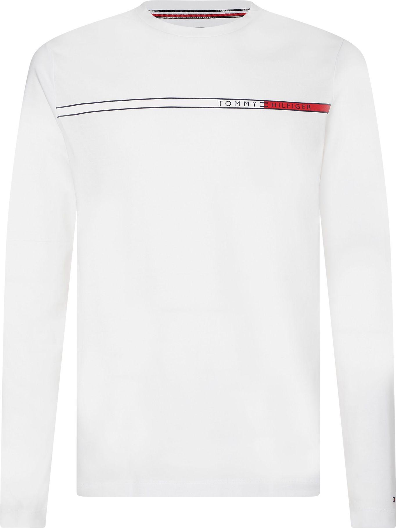Polera Logo Bitonal Slim Fit Blanco Tommy Hilfiger-0