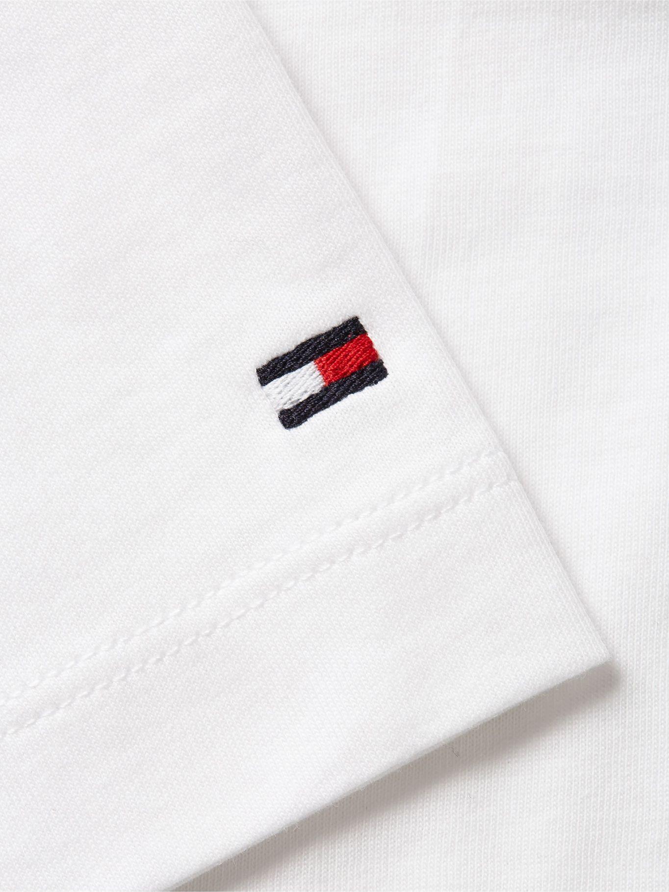Polera Logo Bitonal Slim Fit Blanco Tommy Hilfiger-3