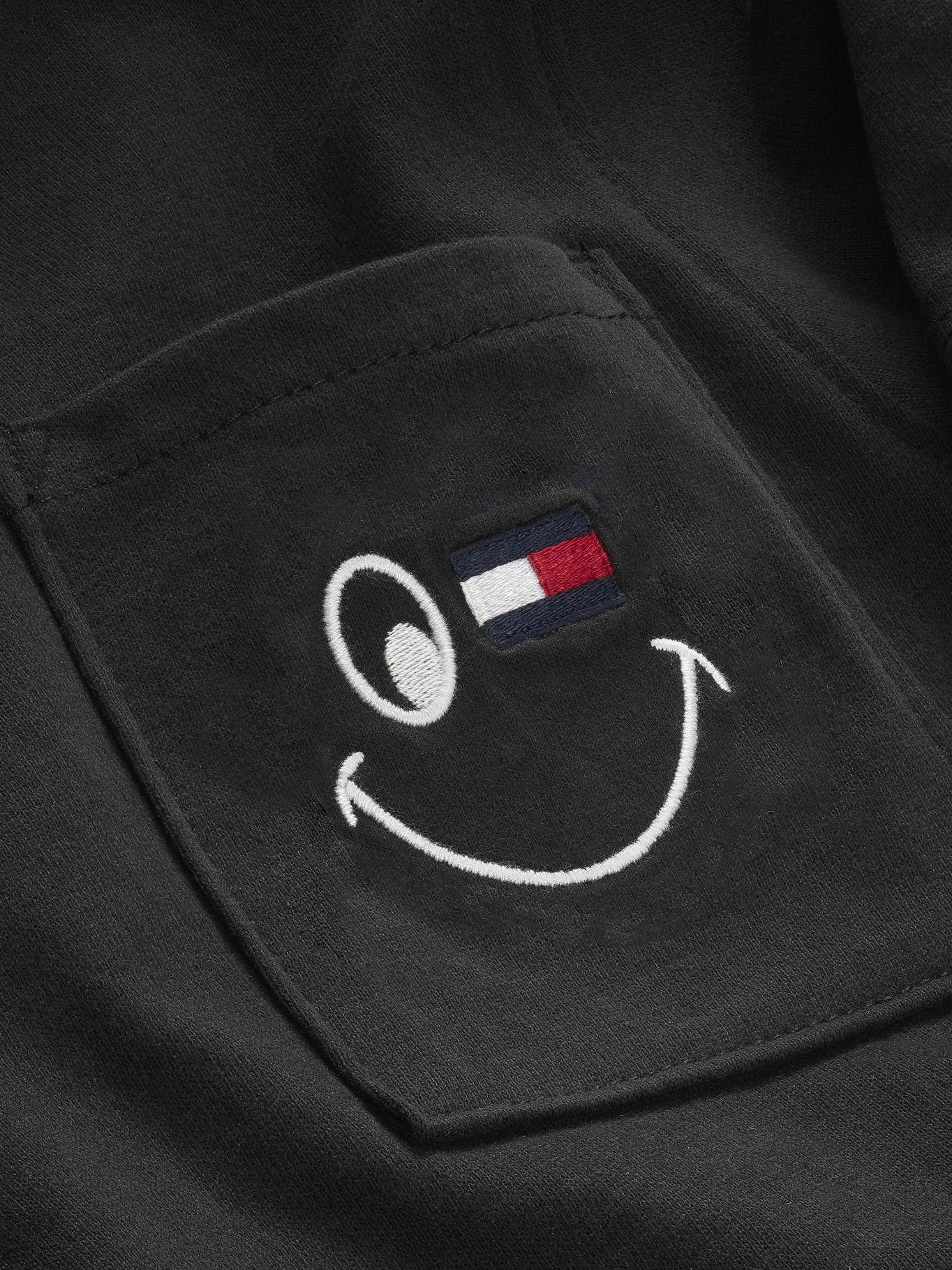 Polera Con Logo Smiley Negro Tommy Hilfiger MY2-1