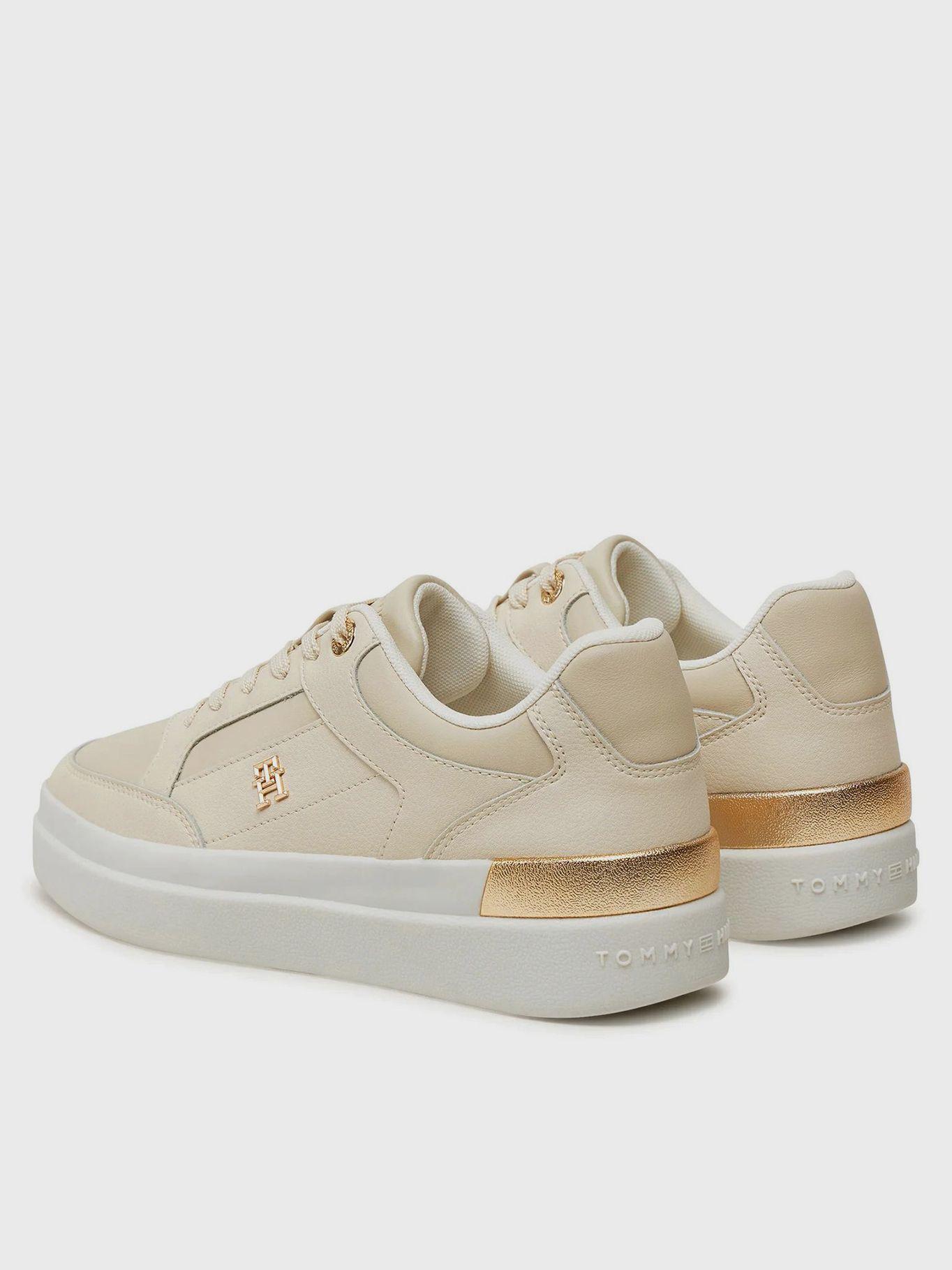 Zapatillas Feminine Court Con Logo Beige Tommy Hilfiger-1