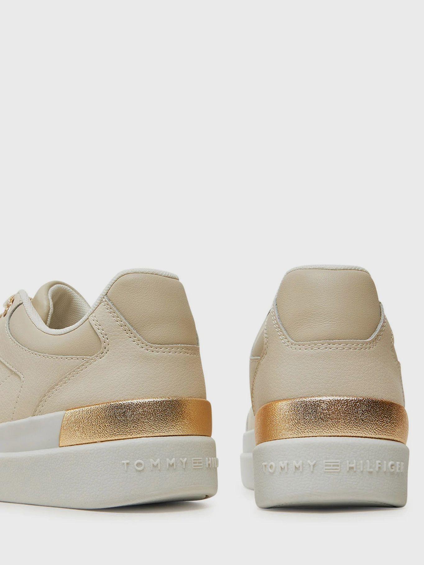 Zapatillas Feminine Court Con Logo Beige Tommy Hilfiger-2