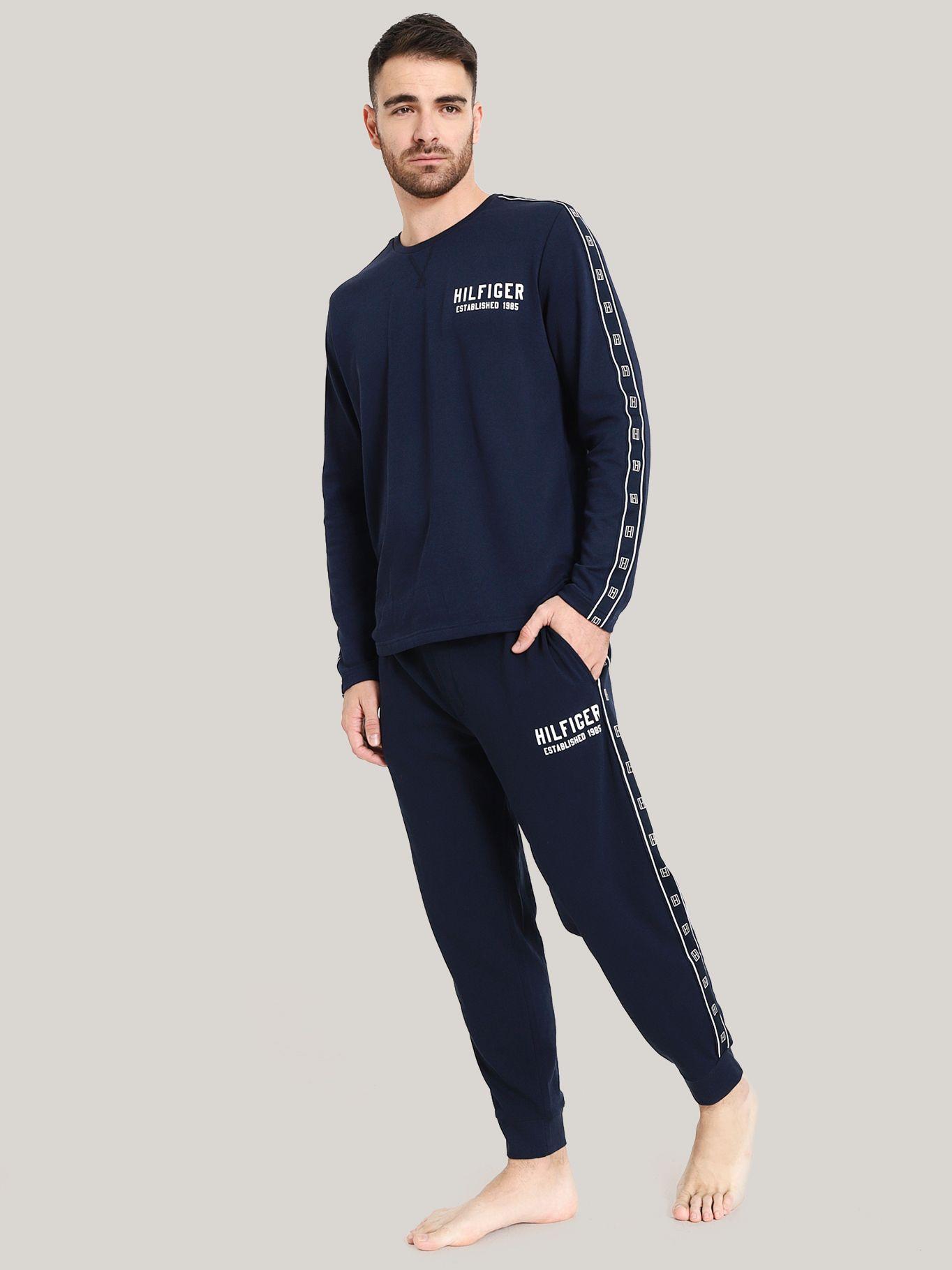 Pijama Pantalón Con Logo Azul Tommy Hilfiger-1