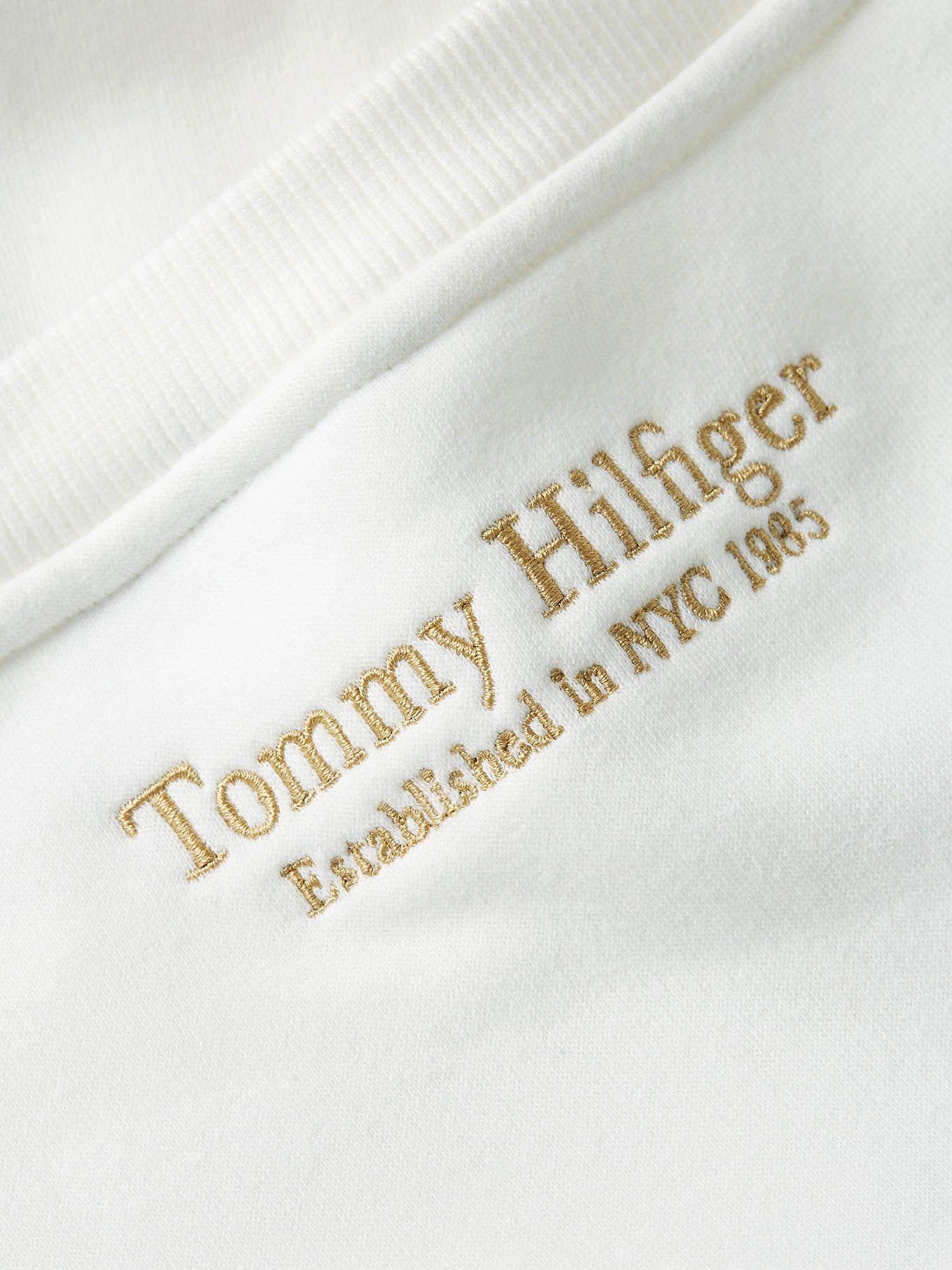 Polerón New York Metalic Logo Blanco Tommy Hilfiger-2