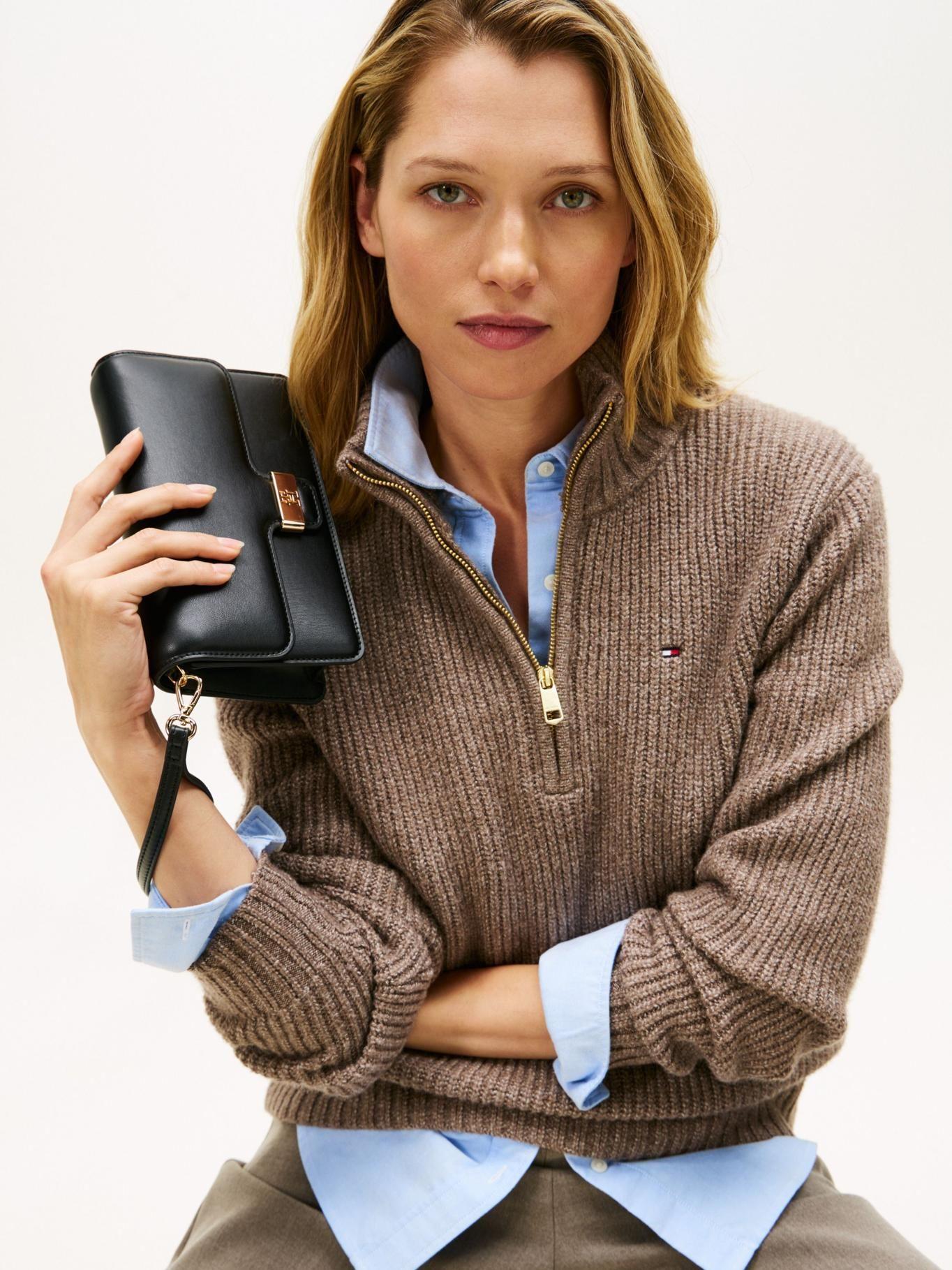 Cartera Heritage Con Monograma Th Tommy Hilfiger Negro-1