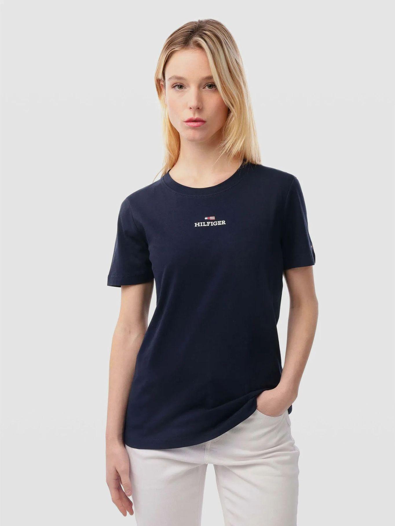 Polera Logo Gráfico Regular Fit Azul 0G9 Tommy Hilfiger-0