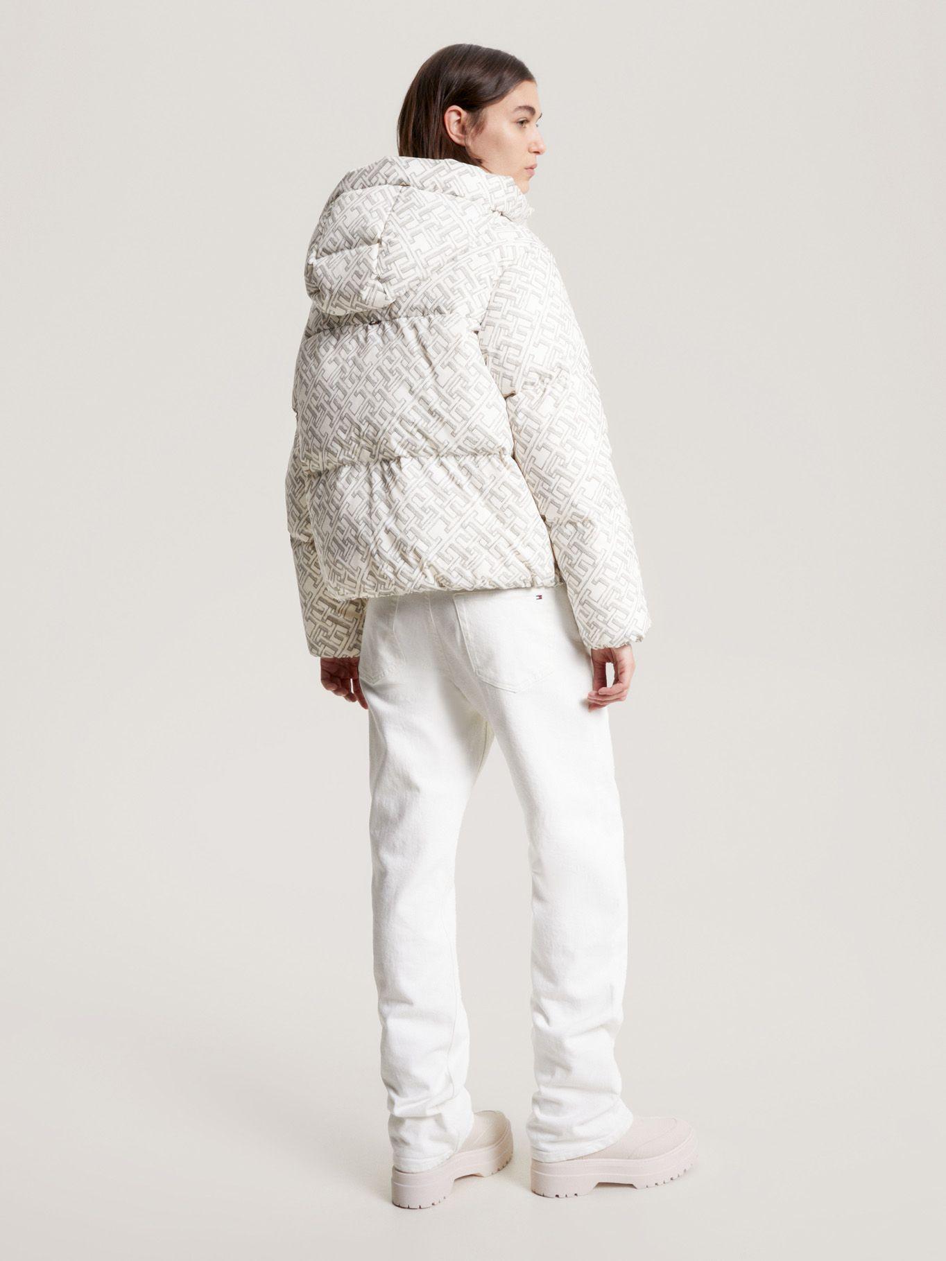 Parka Acolchada Monogram Gorro Blanco Tommy Hilfiger-2