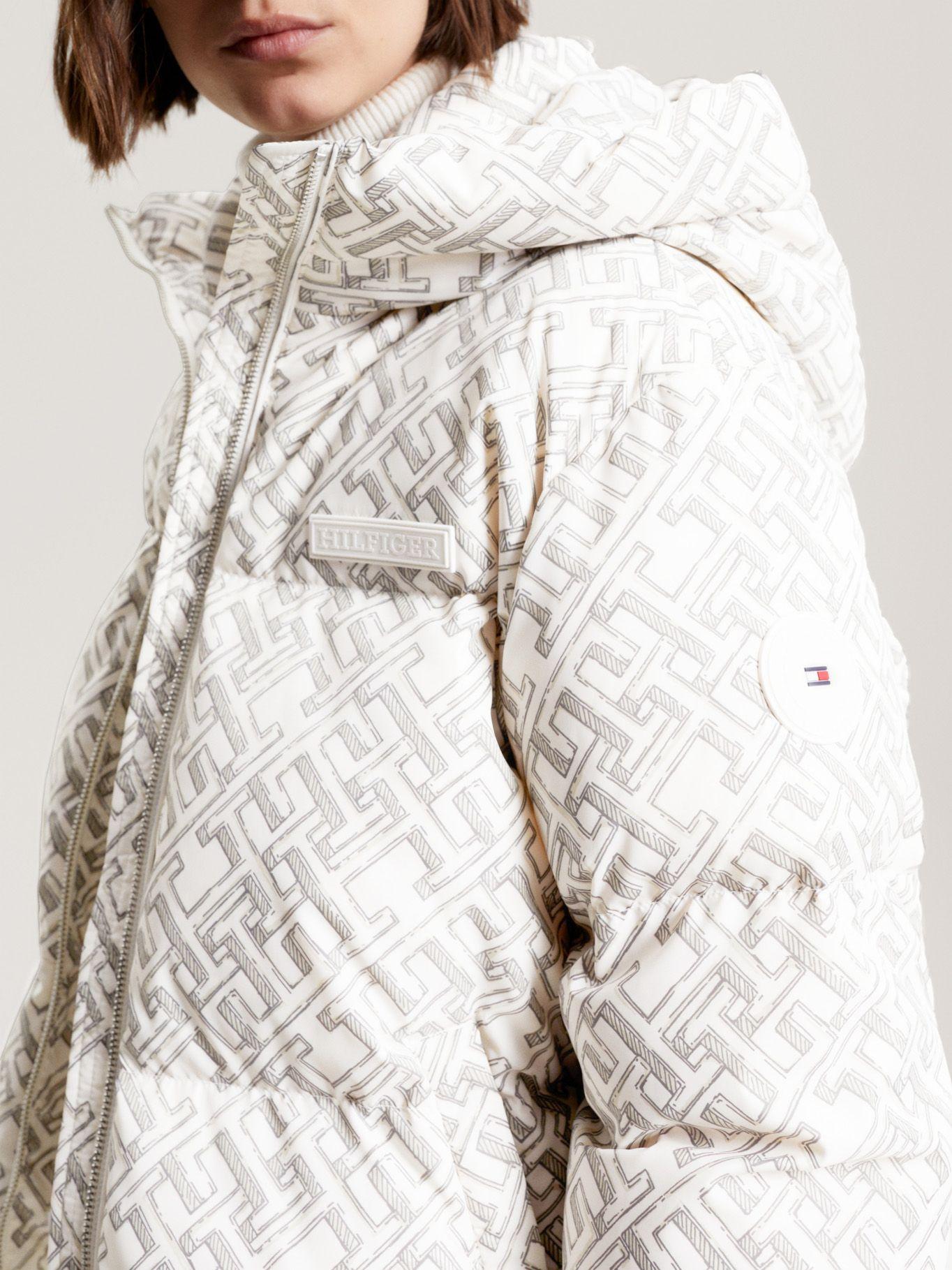 Parka Acolchada Monogram Gorro Blanco Tommy Hilfiger-3