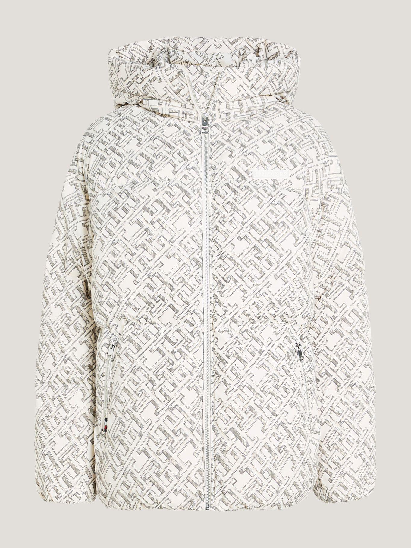 Parka Acolchada Monogram Gorro Blanco Tommy Hilfiger-4