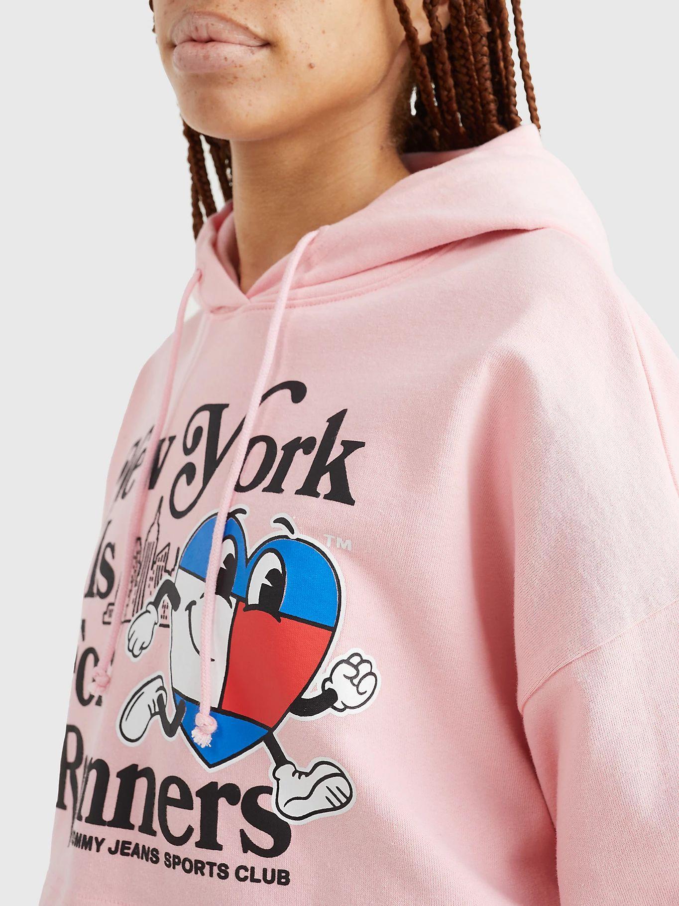 Polerón Hoodie Logo Sport Runners Rosado Tommy Jeans-3