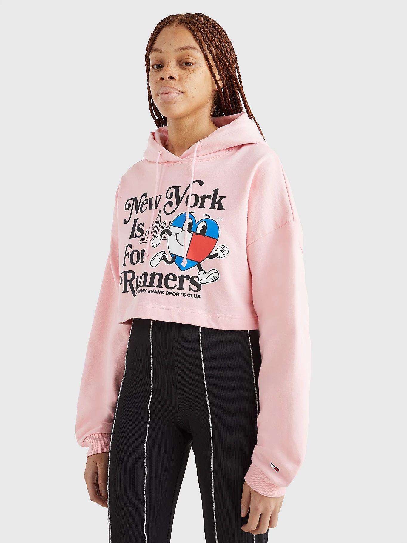 Polerón Hoodie Logo Sport Runners Rosado Tommy Jeans-0