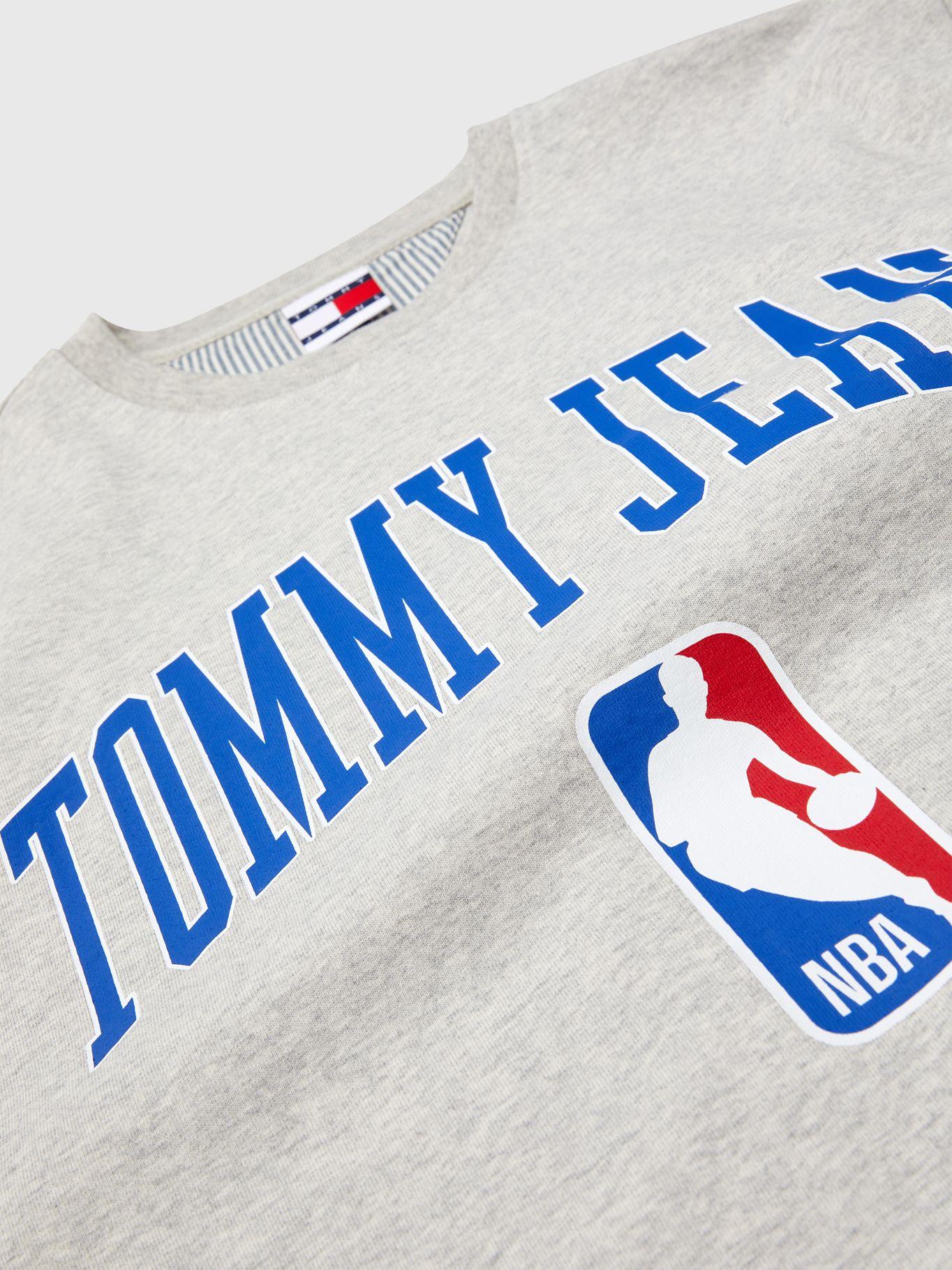 Polera Tjm & Nba Logo Gris Tommy Hilfiger-2
