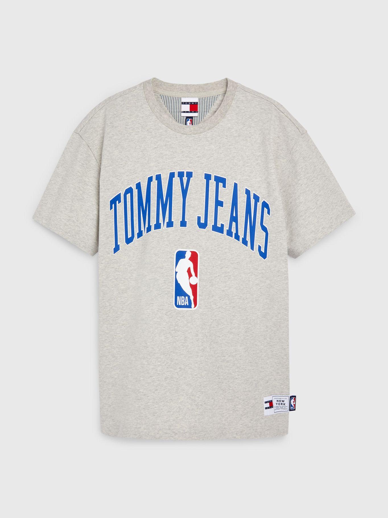 Polera Tjm & Nba Logo Gris Tommy Hilfiger-0