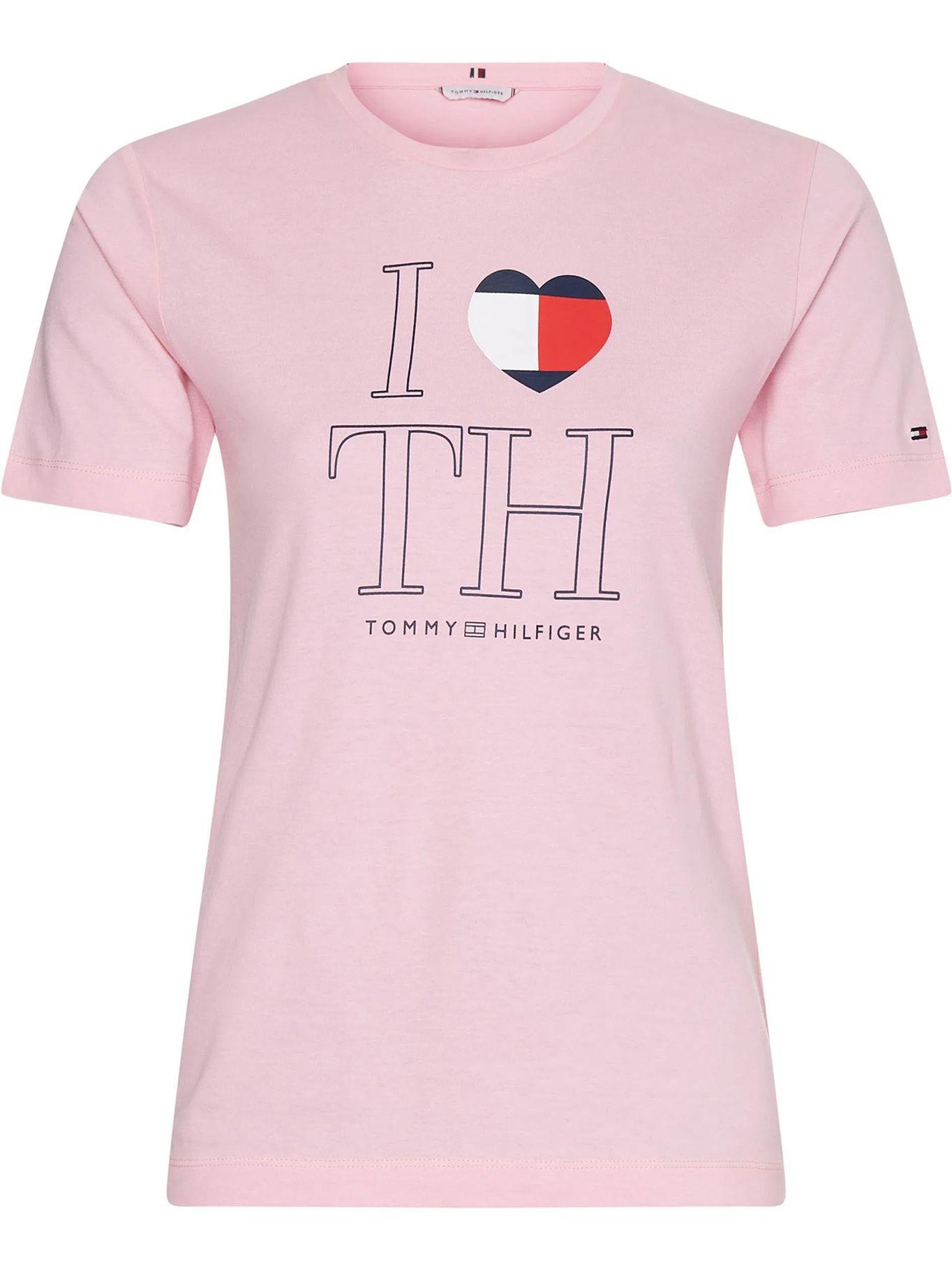 Polera Im I Love Slim Fit Rosado Tommy Hilfiger-0