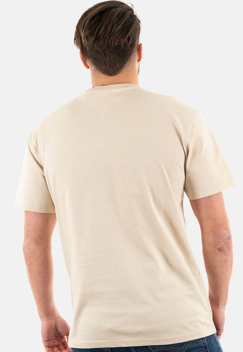 Polera Classic Linear Logo Beige Tommy Jeans-2