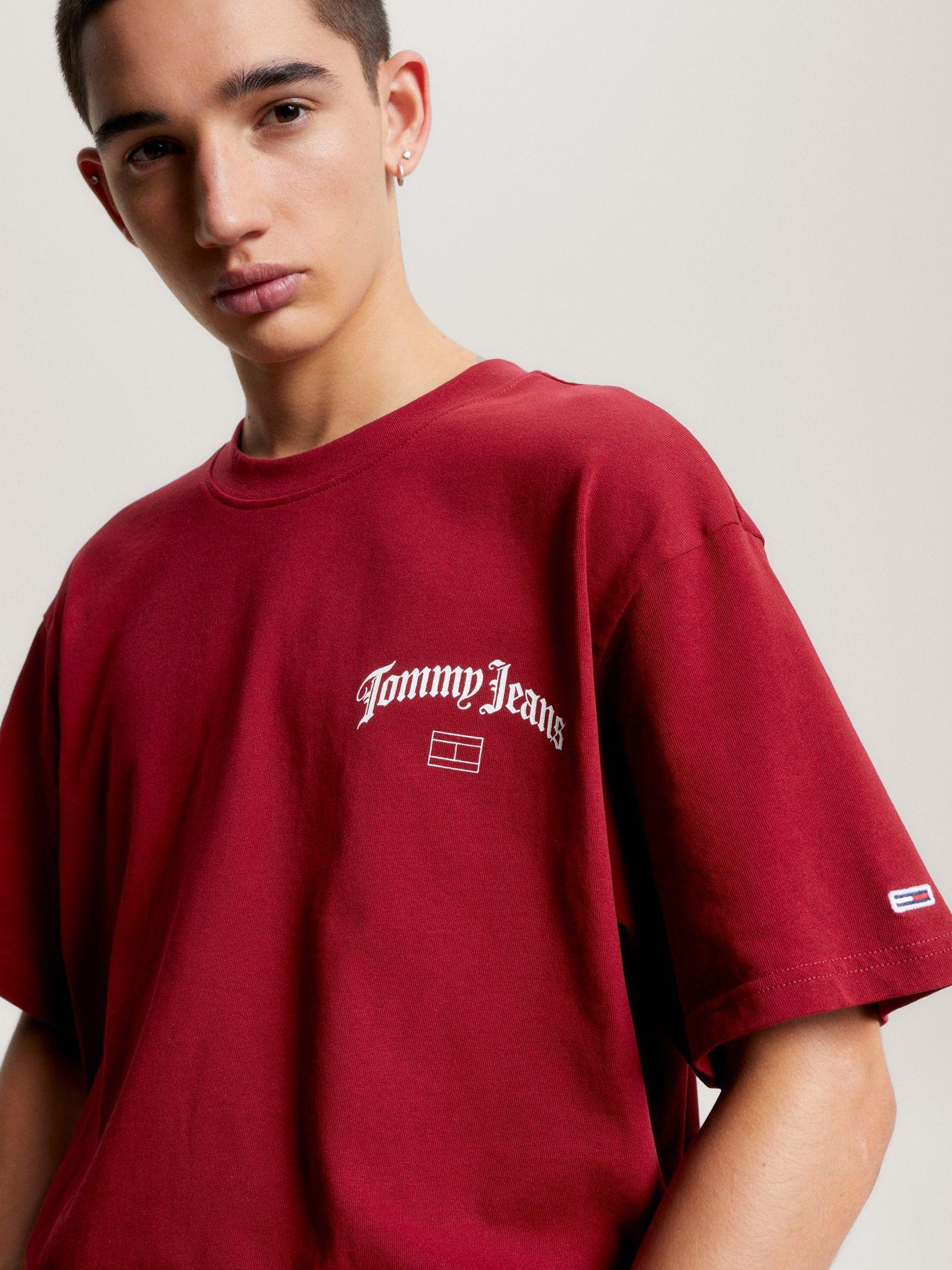 Polera Grunge Back Logo Rojo Tommy Jeans-3
