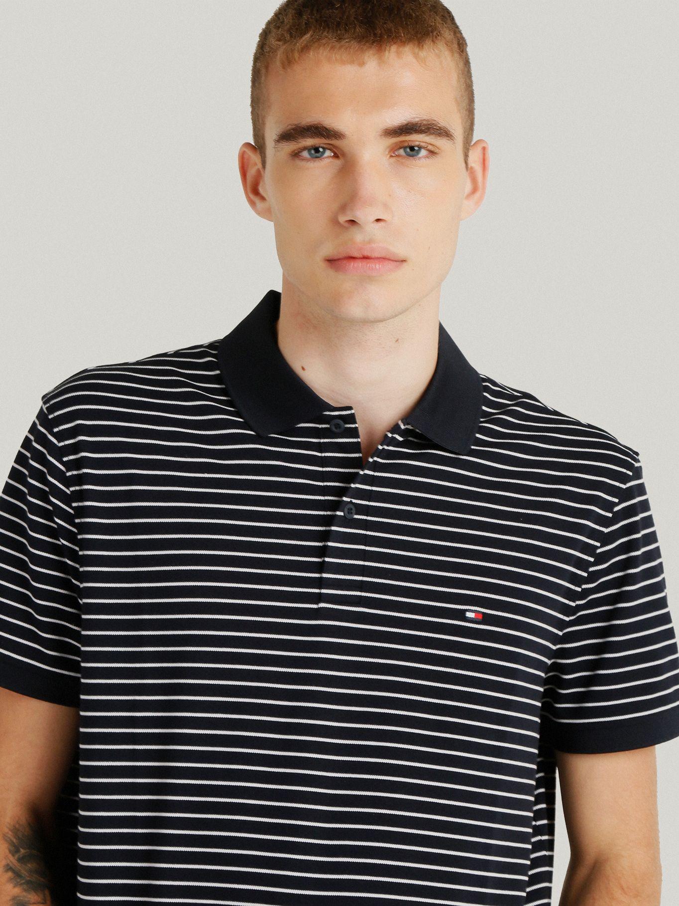 Polo Flex De Corte Regular 0A8 Azul Tommy Hilfiger-4