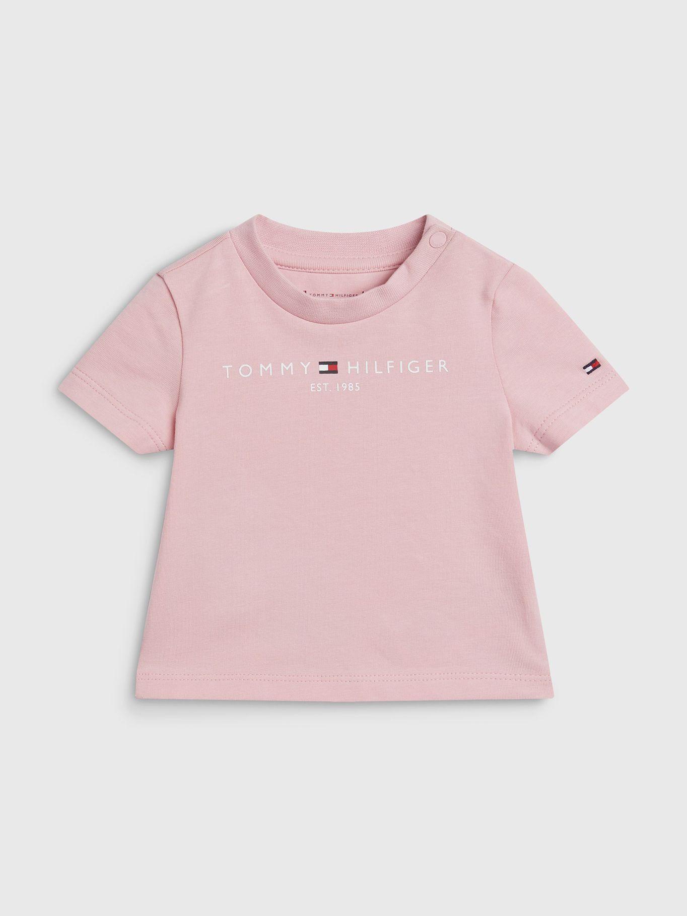 Polera Baby Unisex Essential Rosado Tommy Hilfiger-0