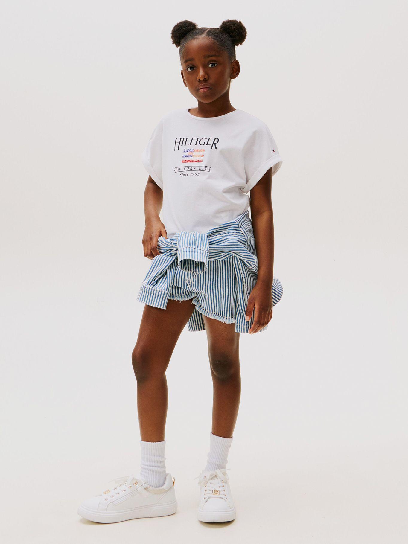 Polera Holgada De Lentejuelas Blanco Tommy Hilfiger-1
