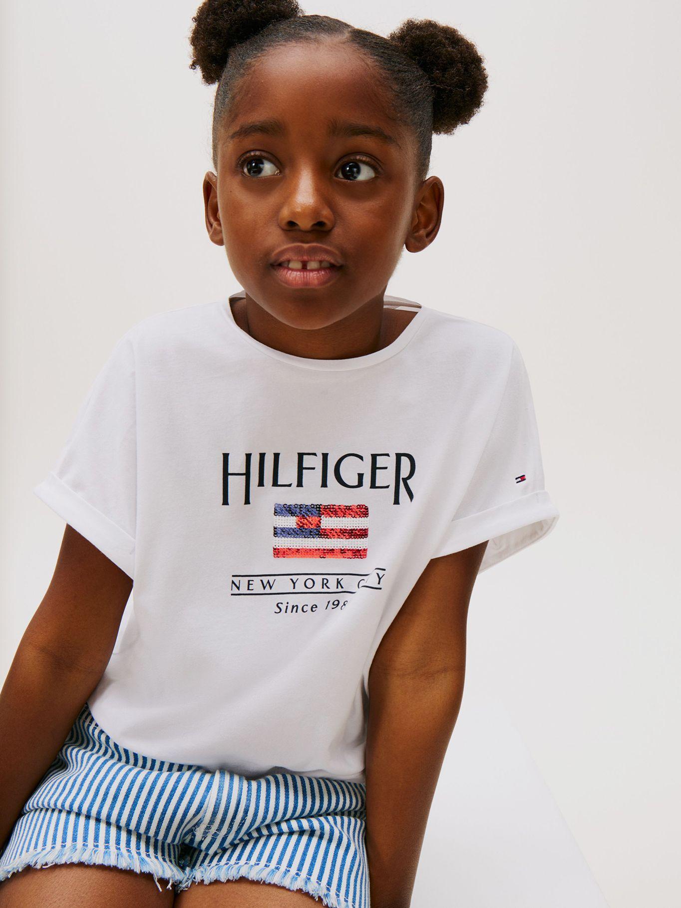 Polera Holgada De Lentejuelas Blanco Tommy Hilfiger-3