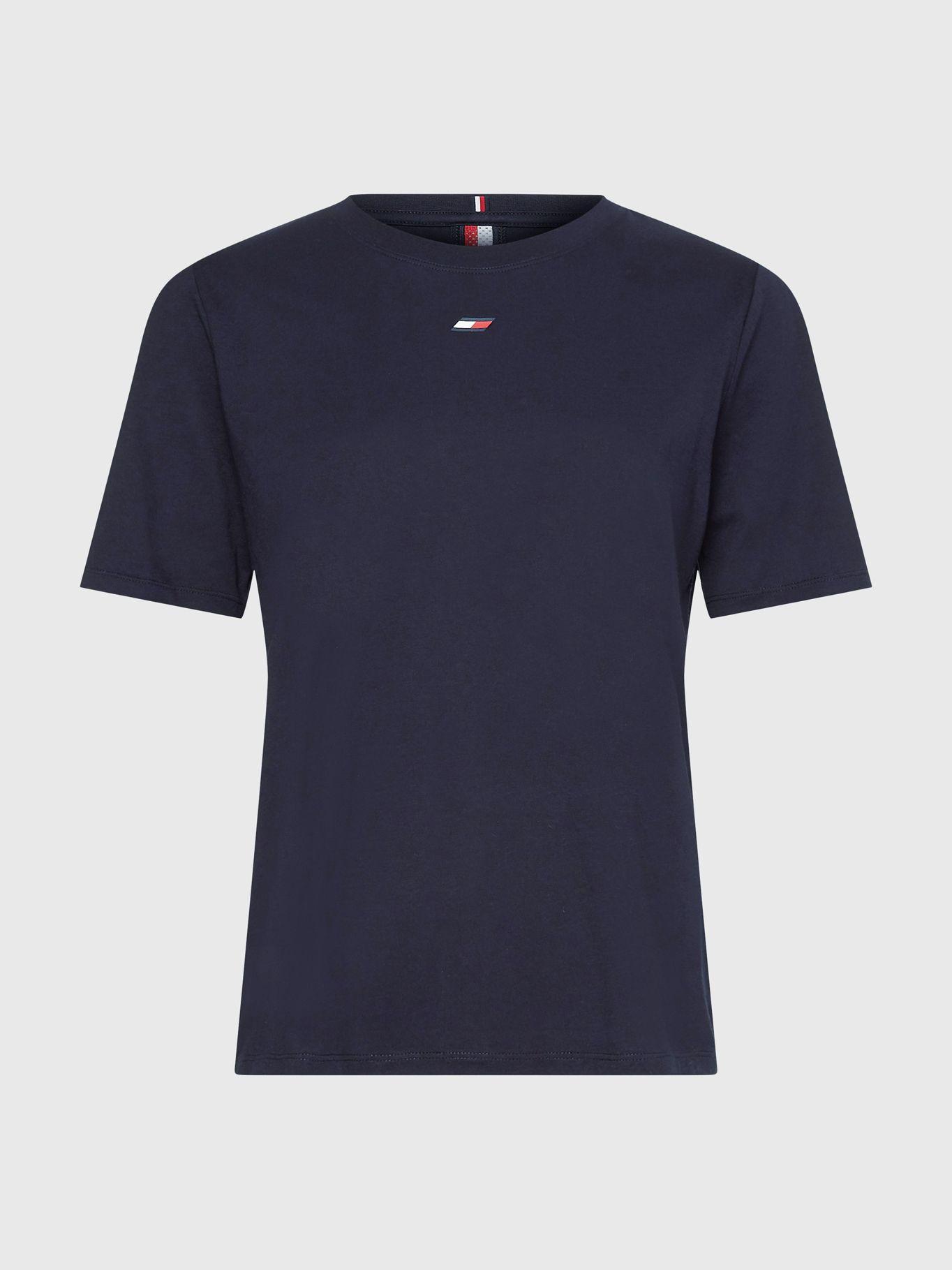 Polera Regular Tape Logo Azul Tommy Hilfiger-5