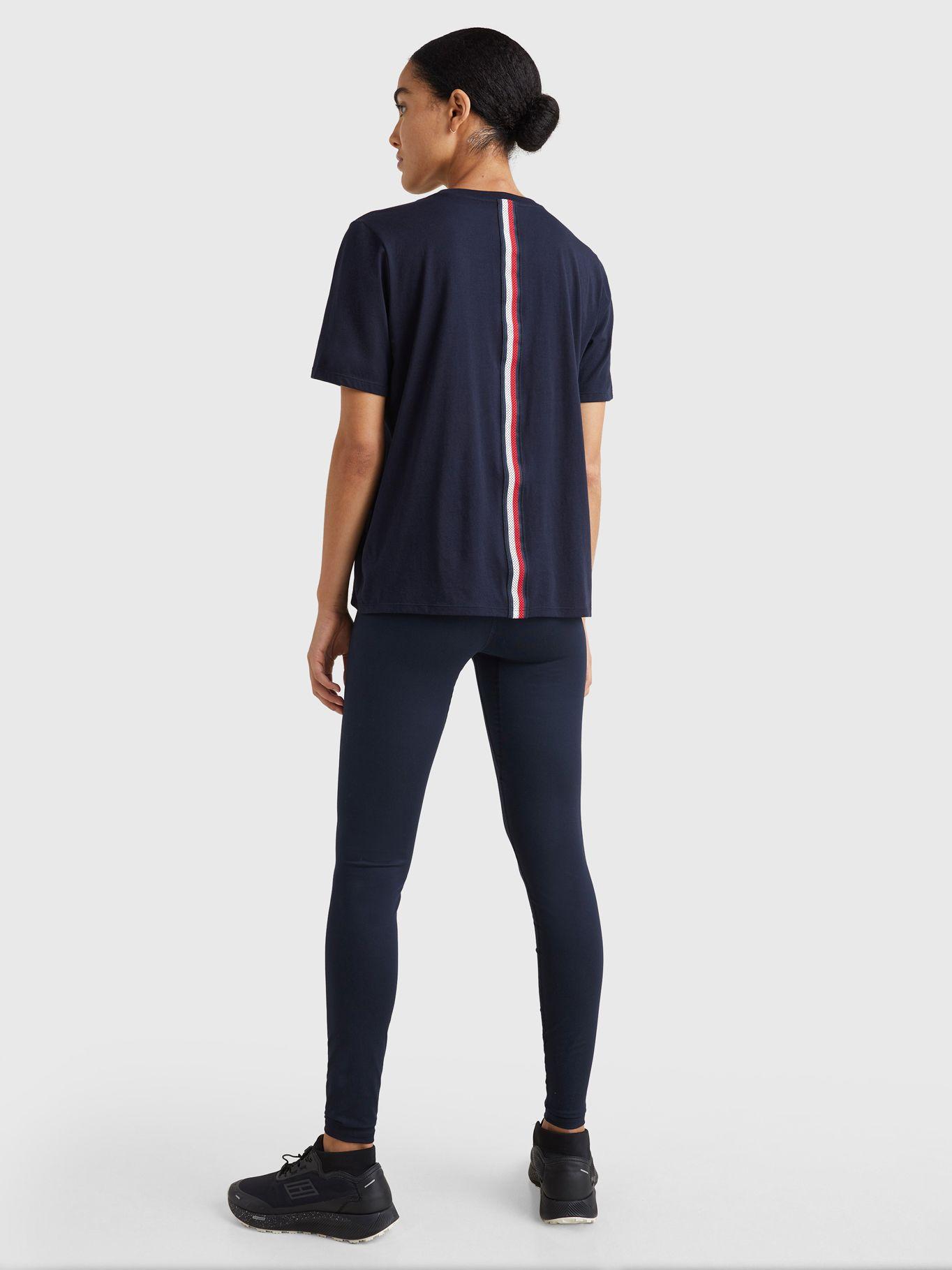 Polera Regular Tape Logo Azul Tommy Hilfiger-2