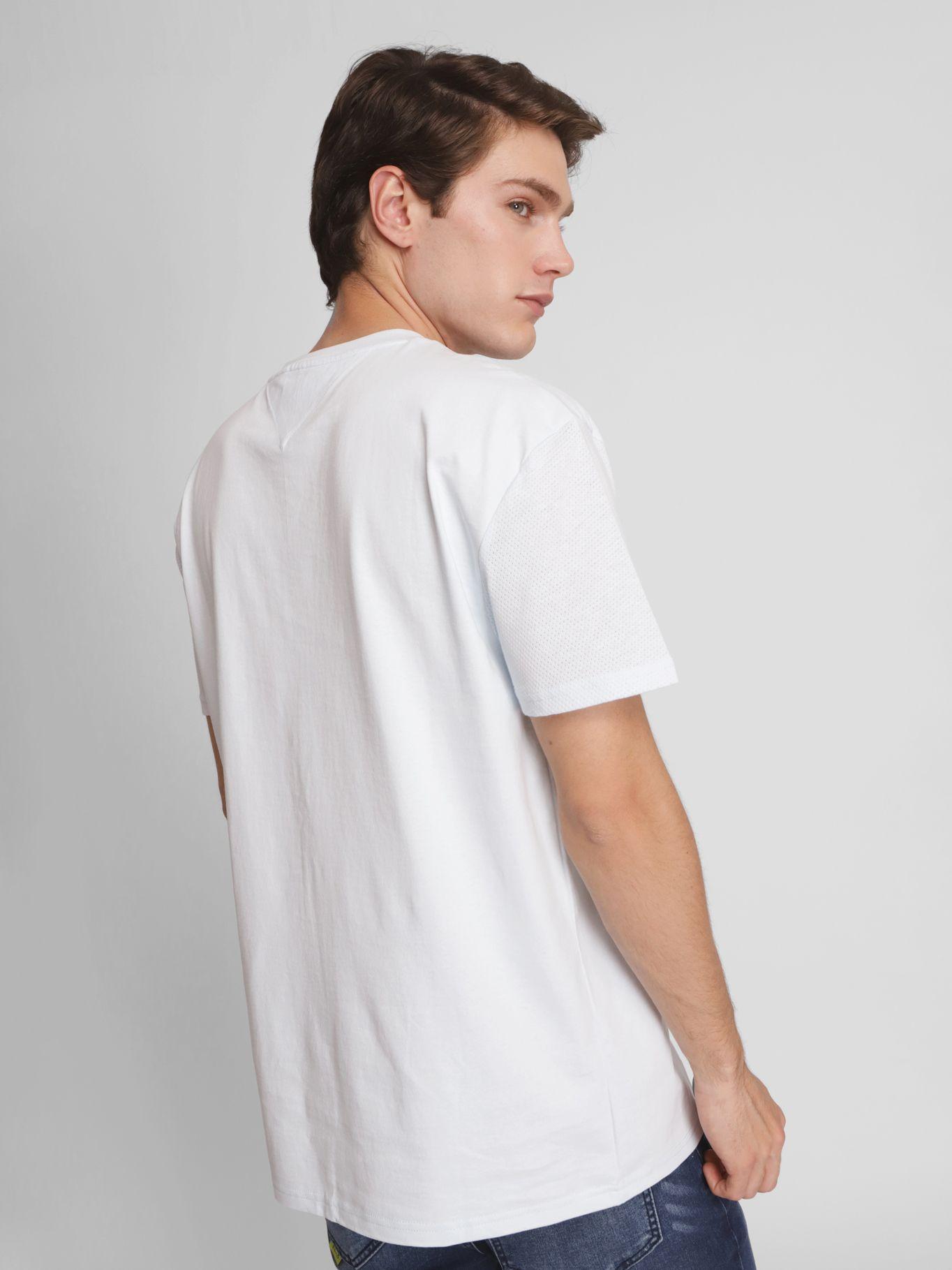 Polera Regular Clásica De Algodón Blanco Tommy Jeans-1