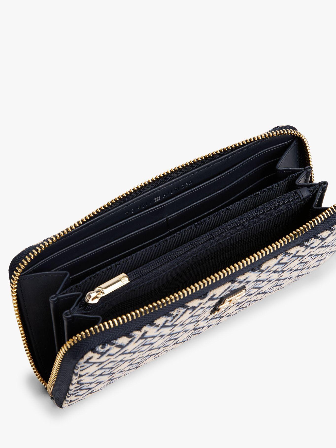 Billetera Jacquard Monogram Azul Tommy Hilfiger-2