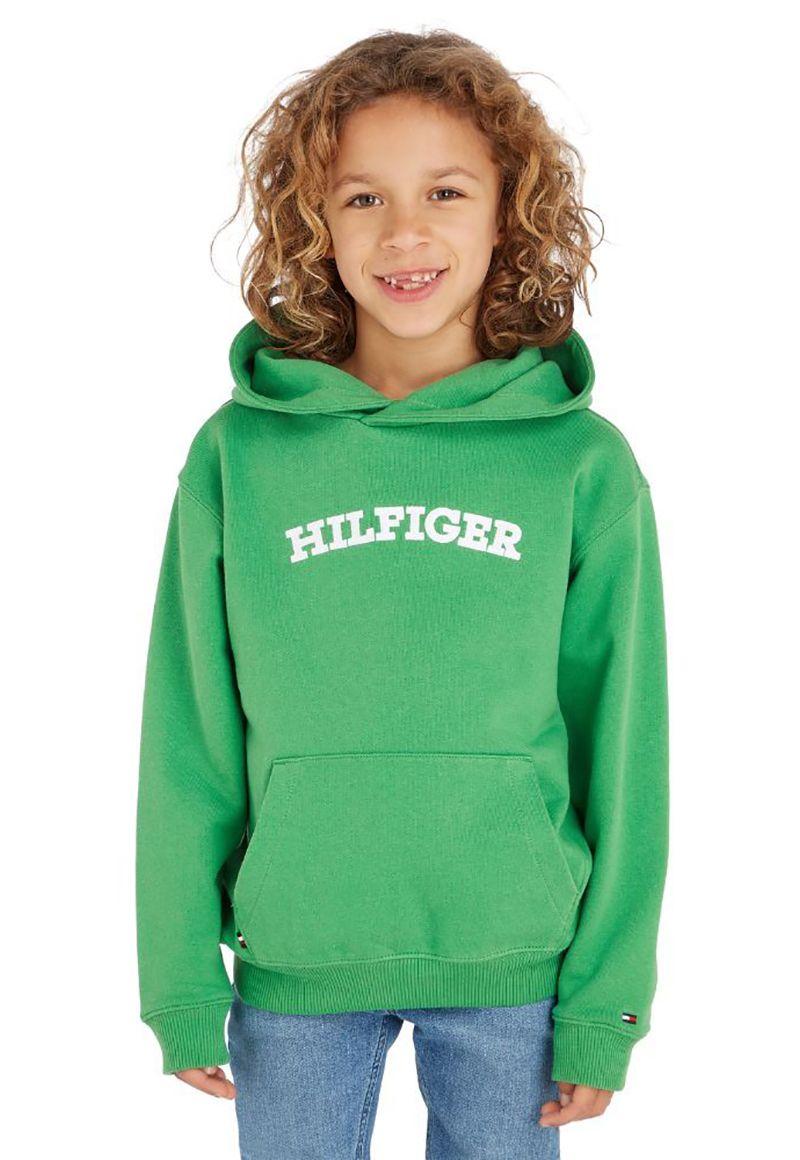Polerón Hoodie Con Logo Arqueado Verde Tommy Hilfiger-0