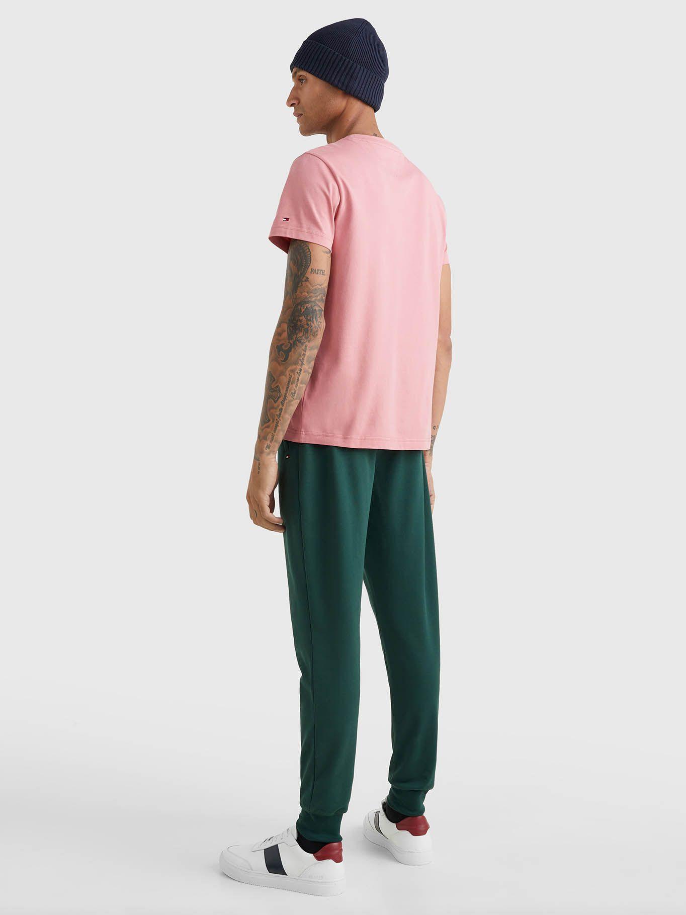 Polera Organic Logo Slim Fit Rosado Tommy Hilfiger-2