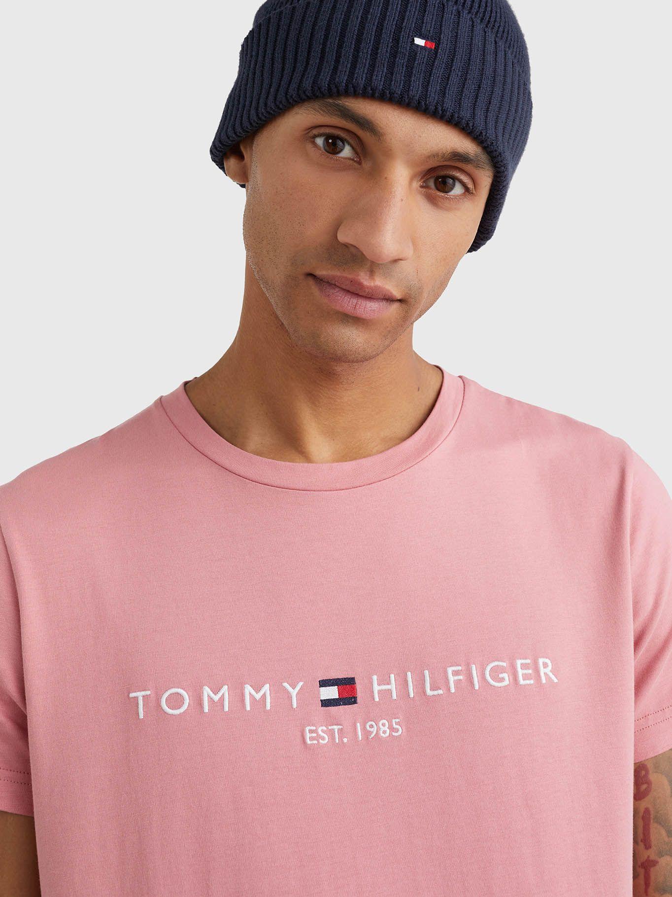 Polera Organic Logo Slim Fit Rosado Tommy Hilfiger-3