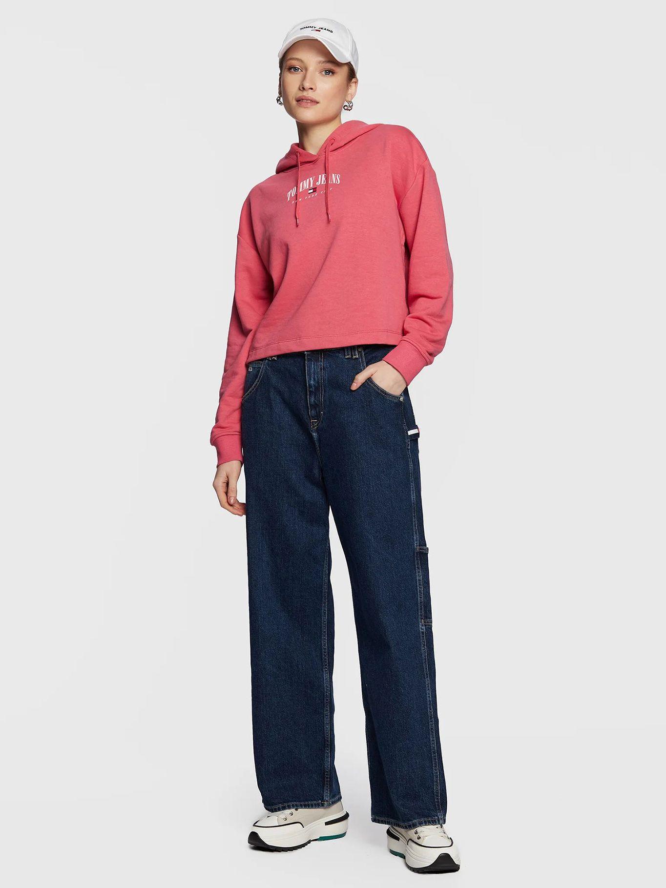 Polerón Hoodie Relaxed Essential Rosado Tommy Jeans-1