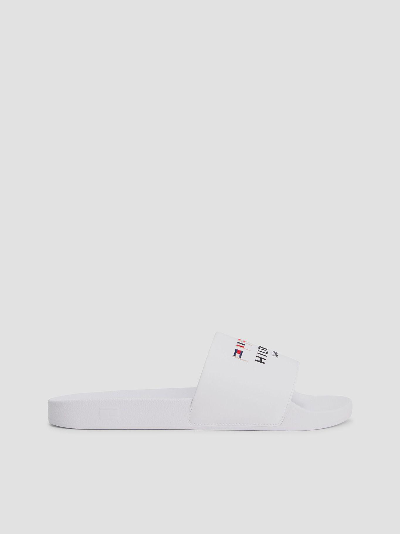 Sandalia De Piscina Bordado Blanco Tommy Hilfiger-4