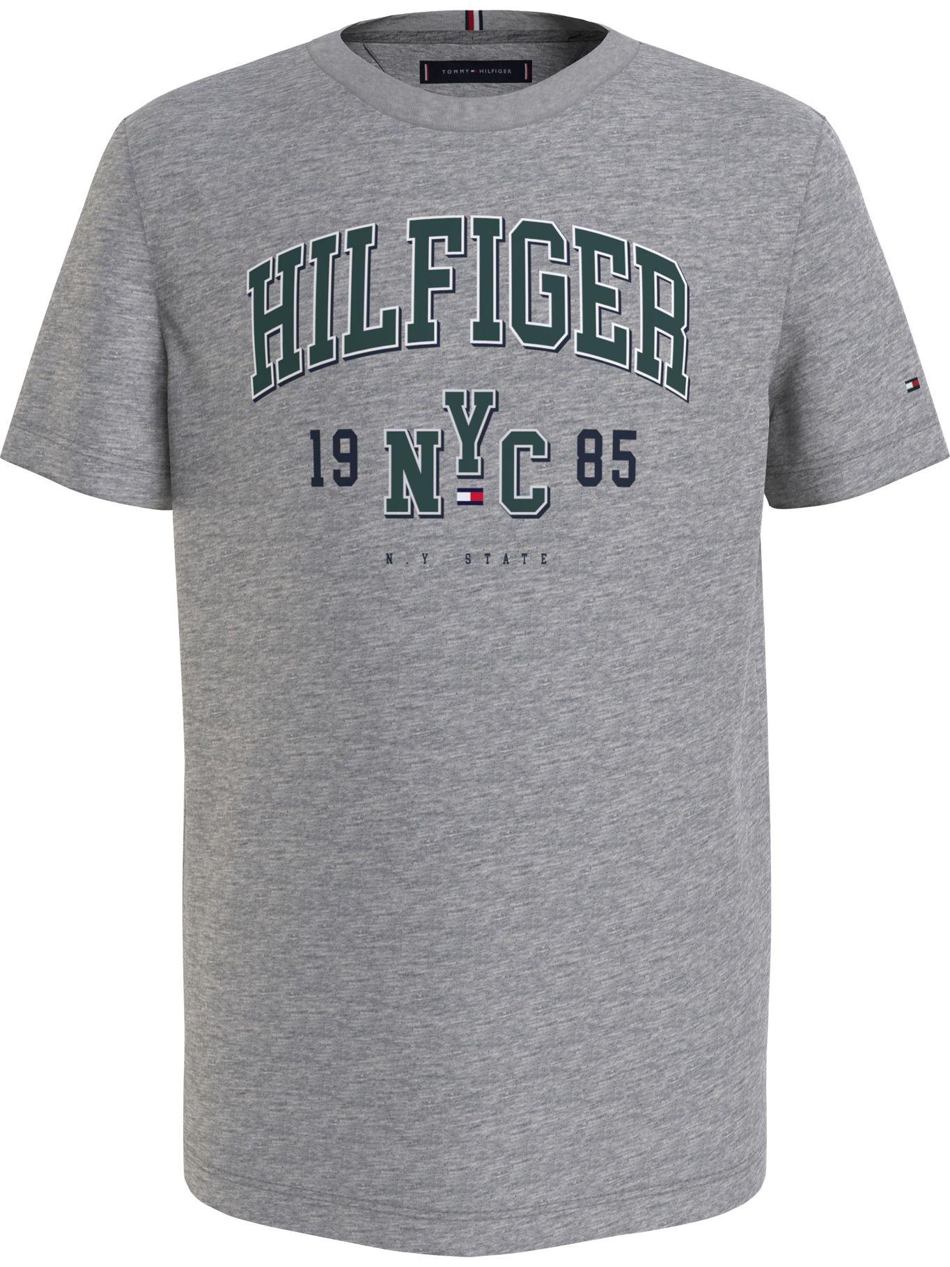 Polera Print Varsity Gris Tommy Hilfiger MY2-0