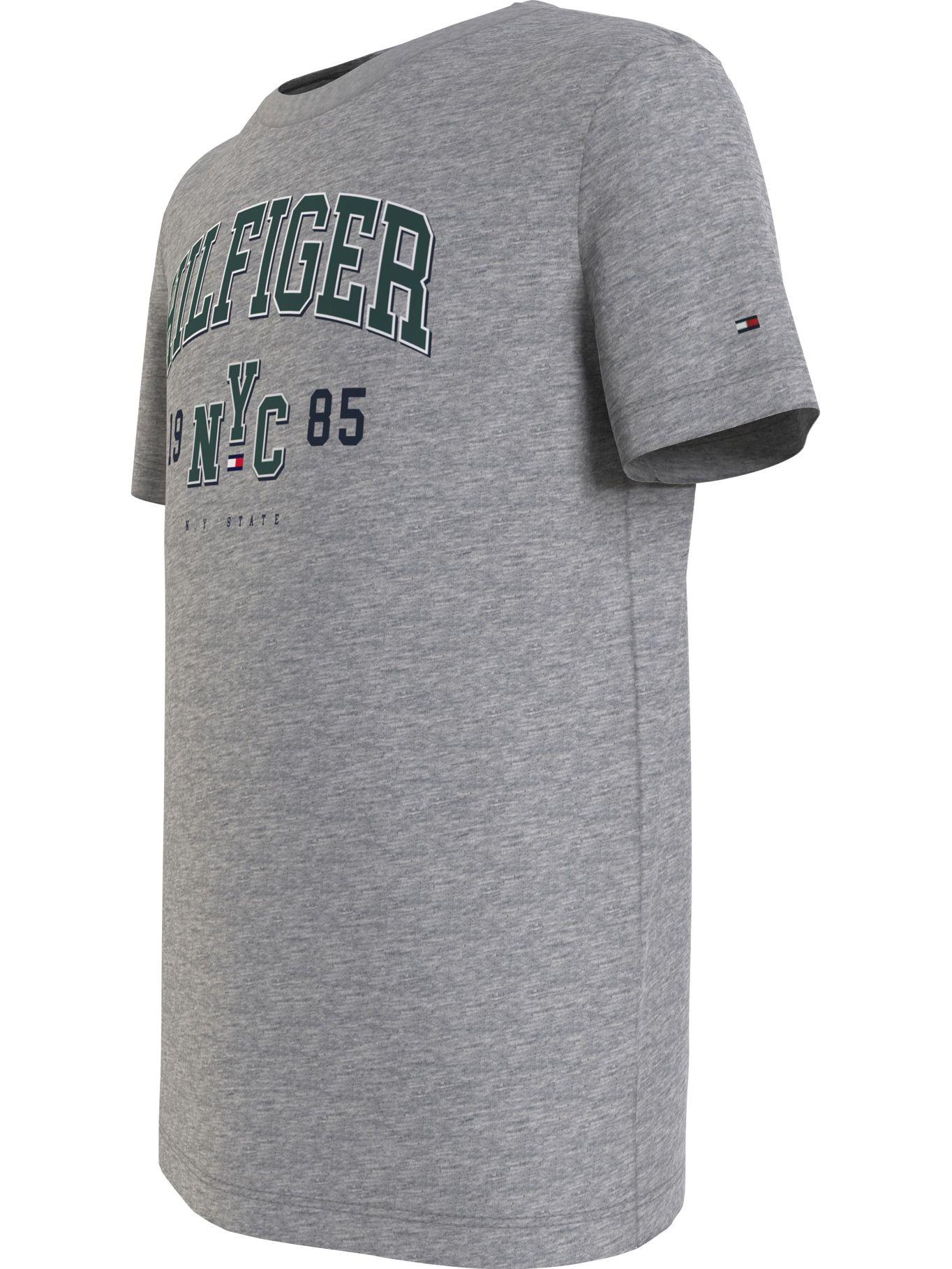 Polera Print Varsity Gris Tommy Hilfiger MY2-2