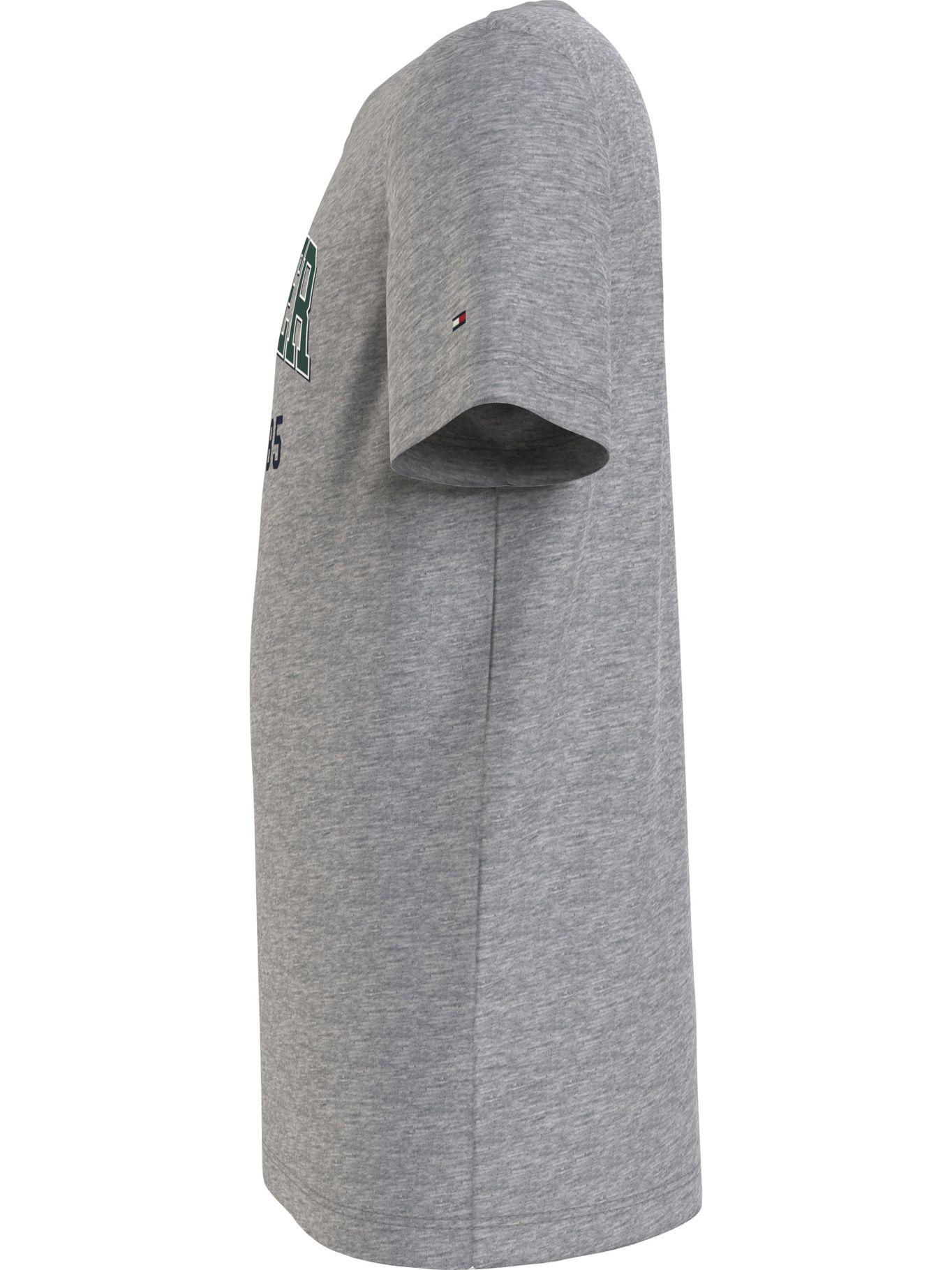 Polera Print Varsity Gris Tommy Hilfiger MY2-3