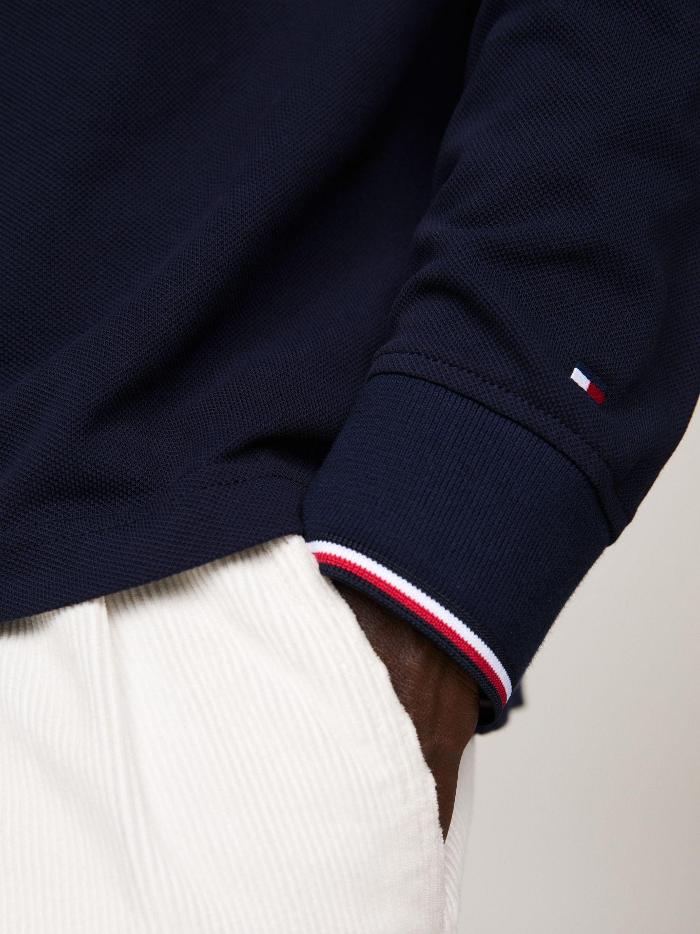 POLO SOLID CUELLO RIBETEADO AZUL TOMMY HILFIGER-4