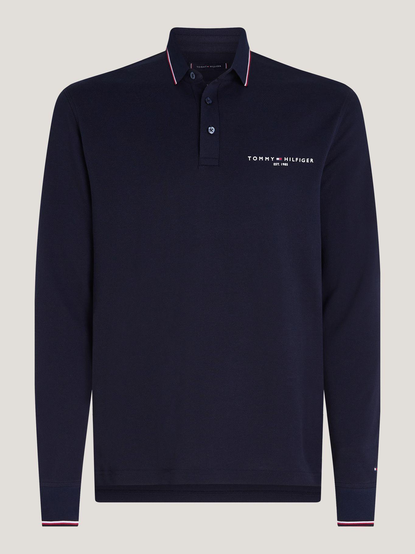 POLO SOLID CUELLO RIBETEADO AZUL TOMMY HILFIGER-5