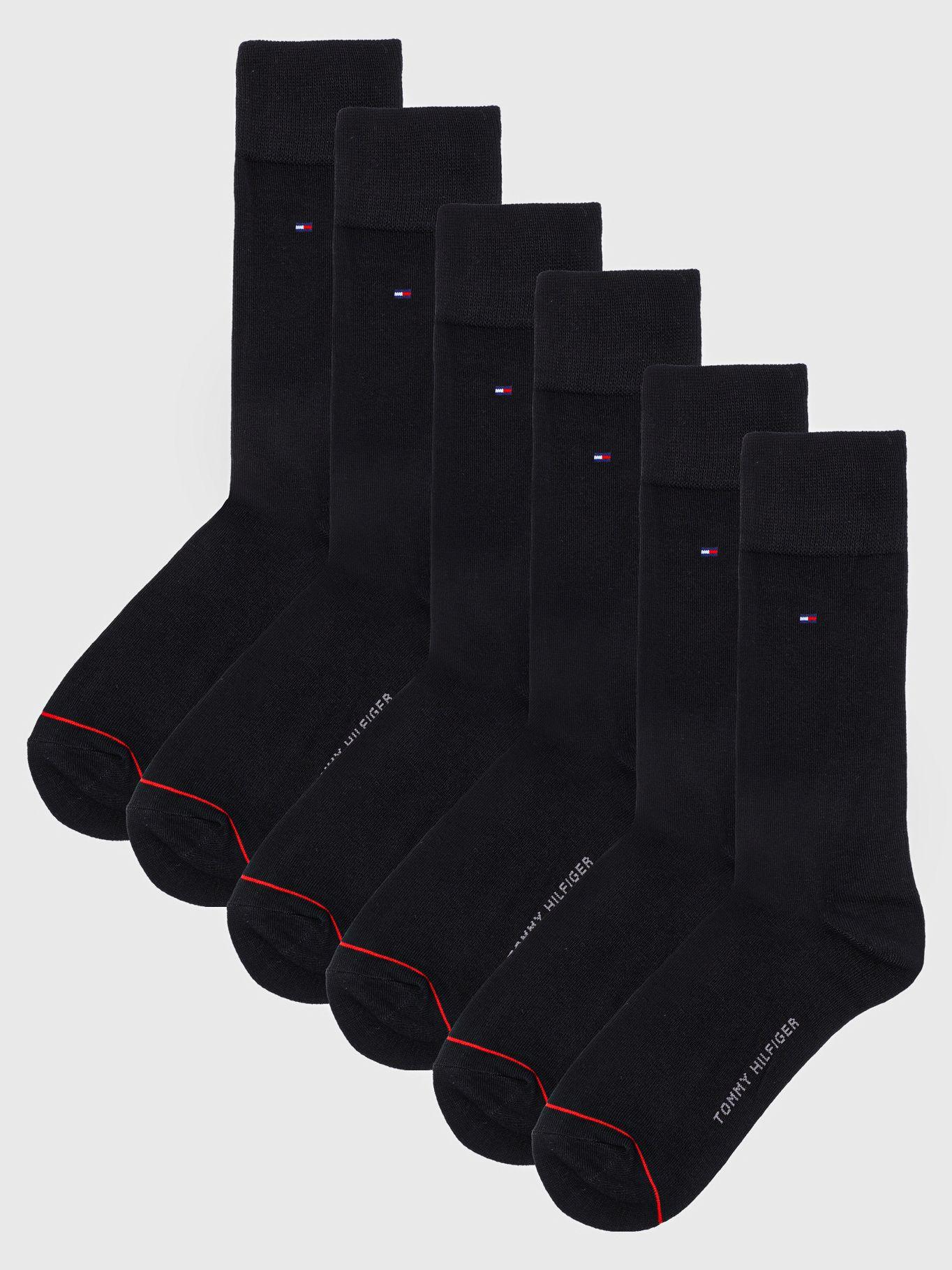 Pack D 3 Pares Calcetines Clásicos Negro Tommy Hilfiger-0