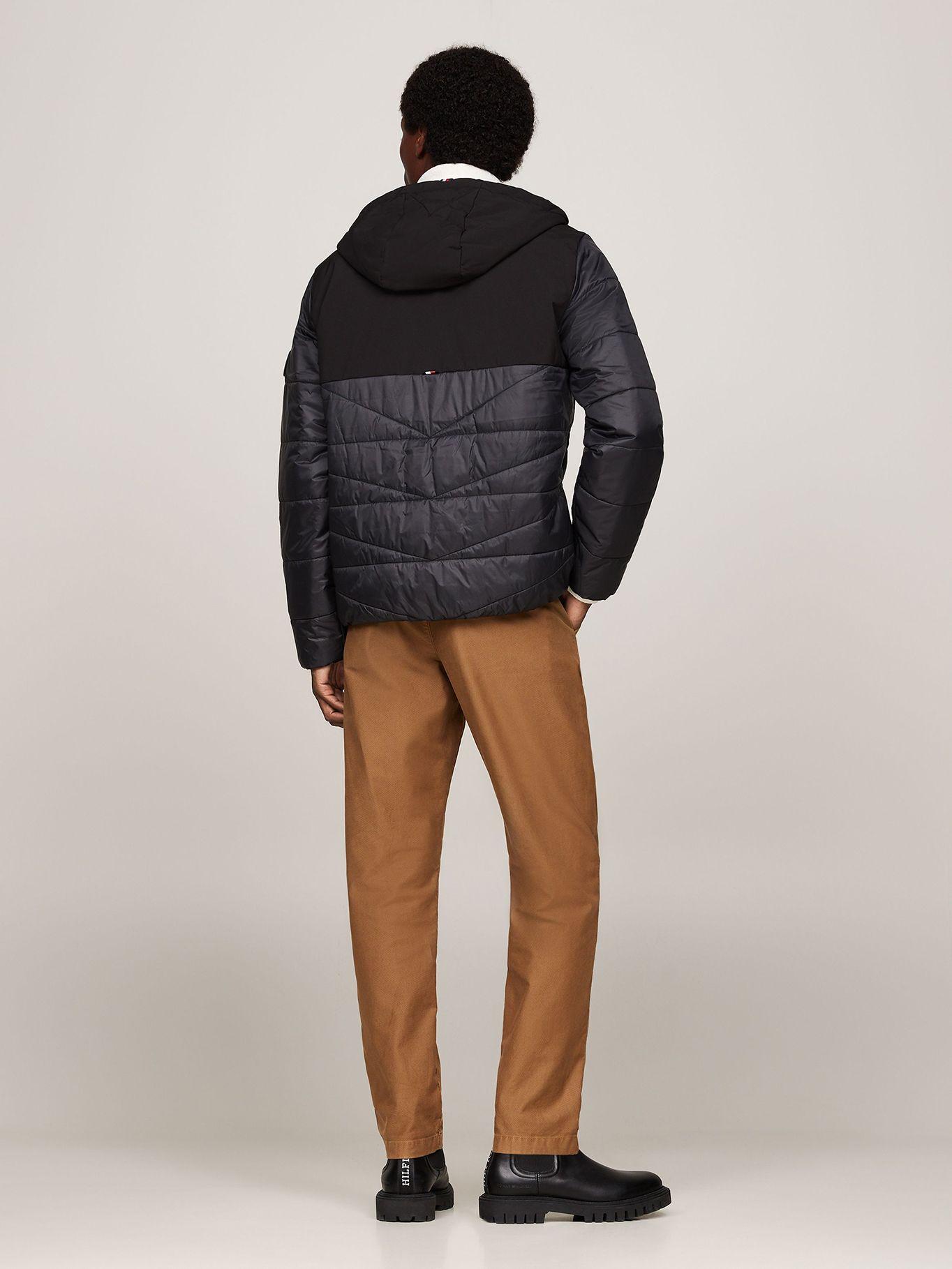 Parka Mixed Media Solid Negro Tommy Hilfiger-2