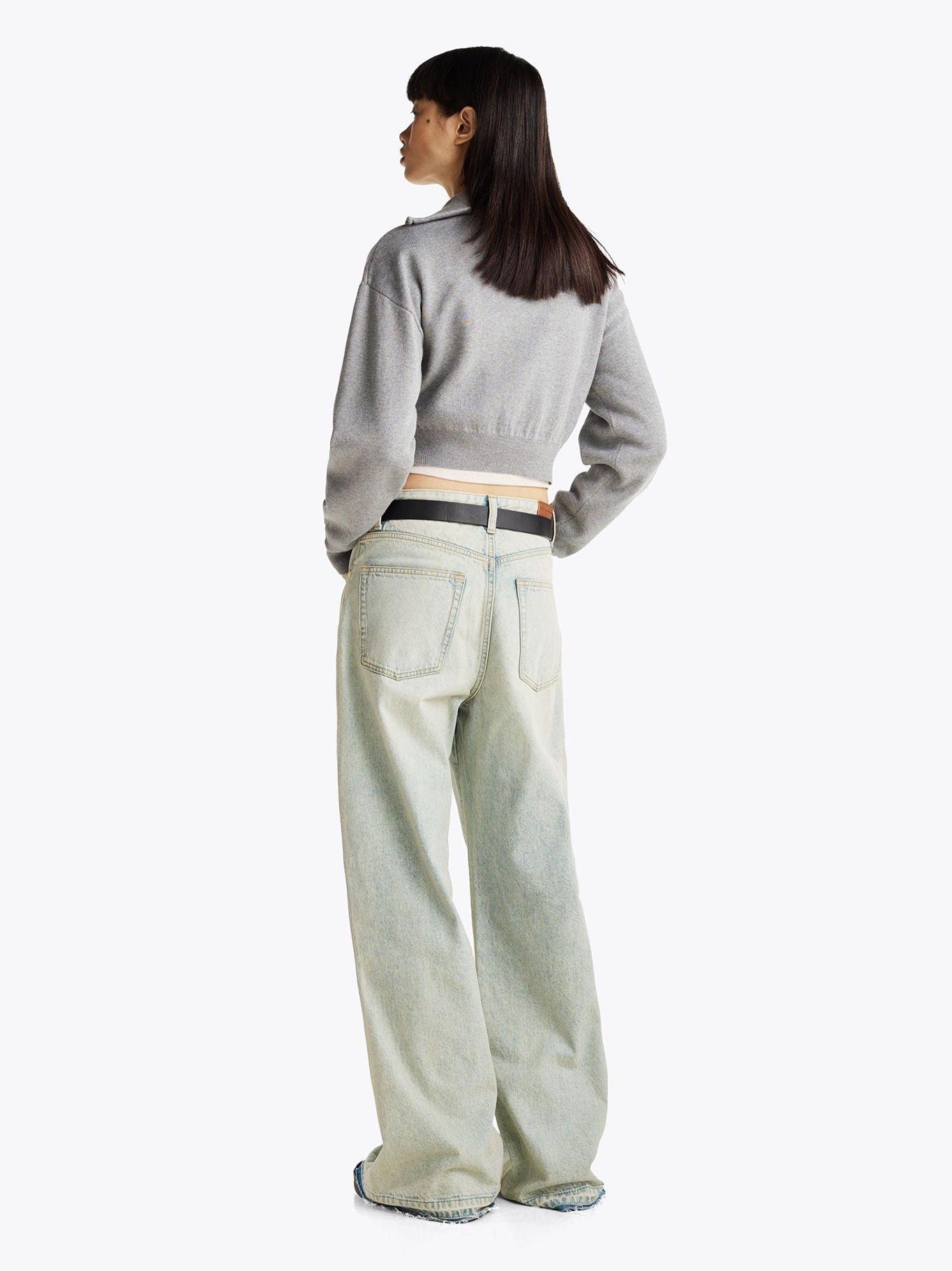 Cárdigan Cropped Con Cierre Gris Tommy Jeans-2
