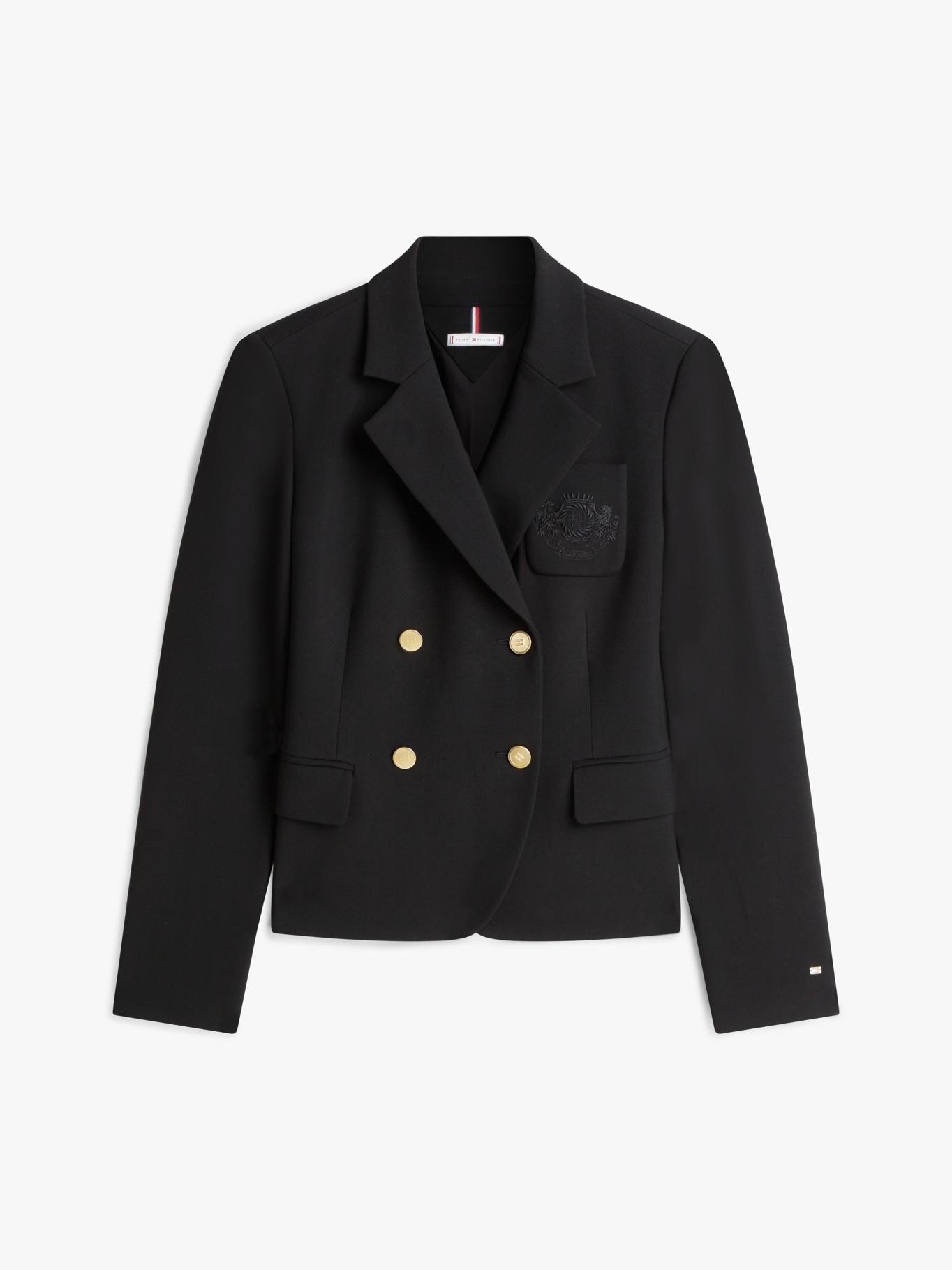 Blazer De Punto Slim Fit Tommy Hilfiger Negro-4