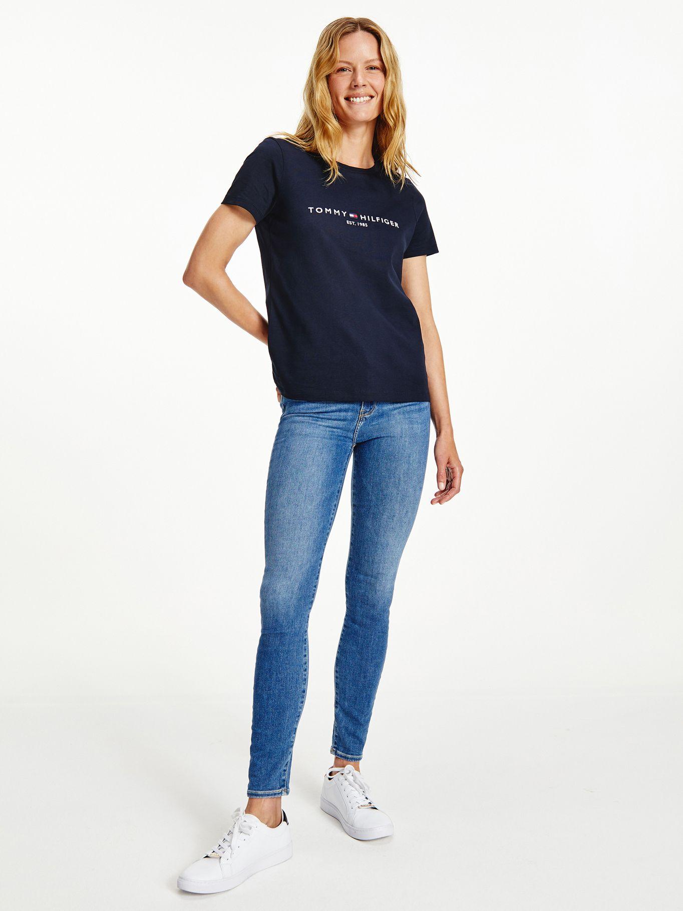 Polera Heritage Logo Bordado Azul Tommy Hilfiger-0