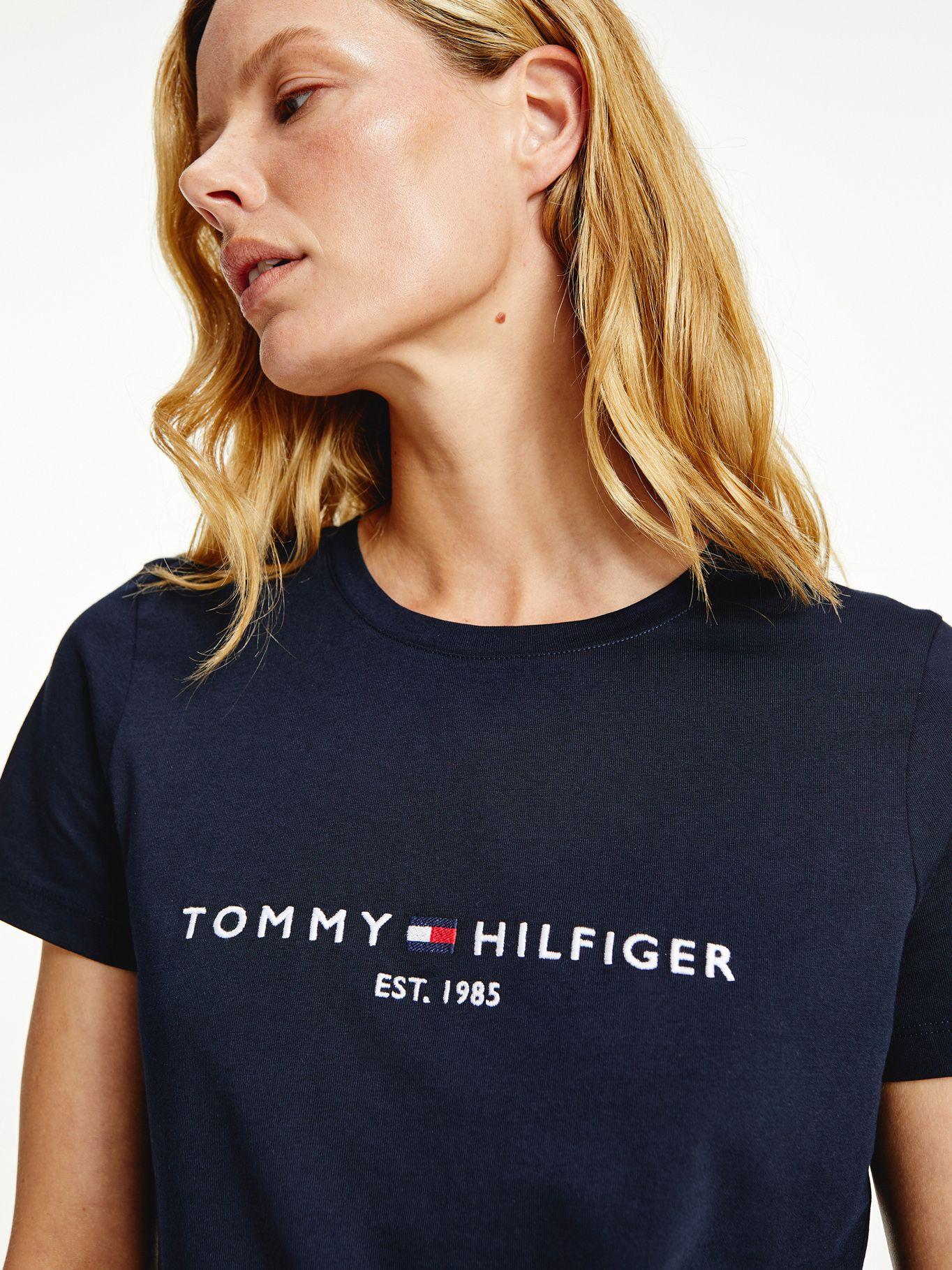 Polera Heritage Logo Bordado Azul Tommy Hilfiger-2