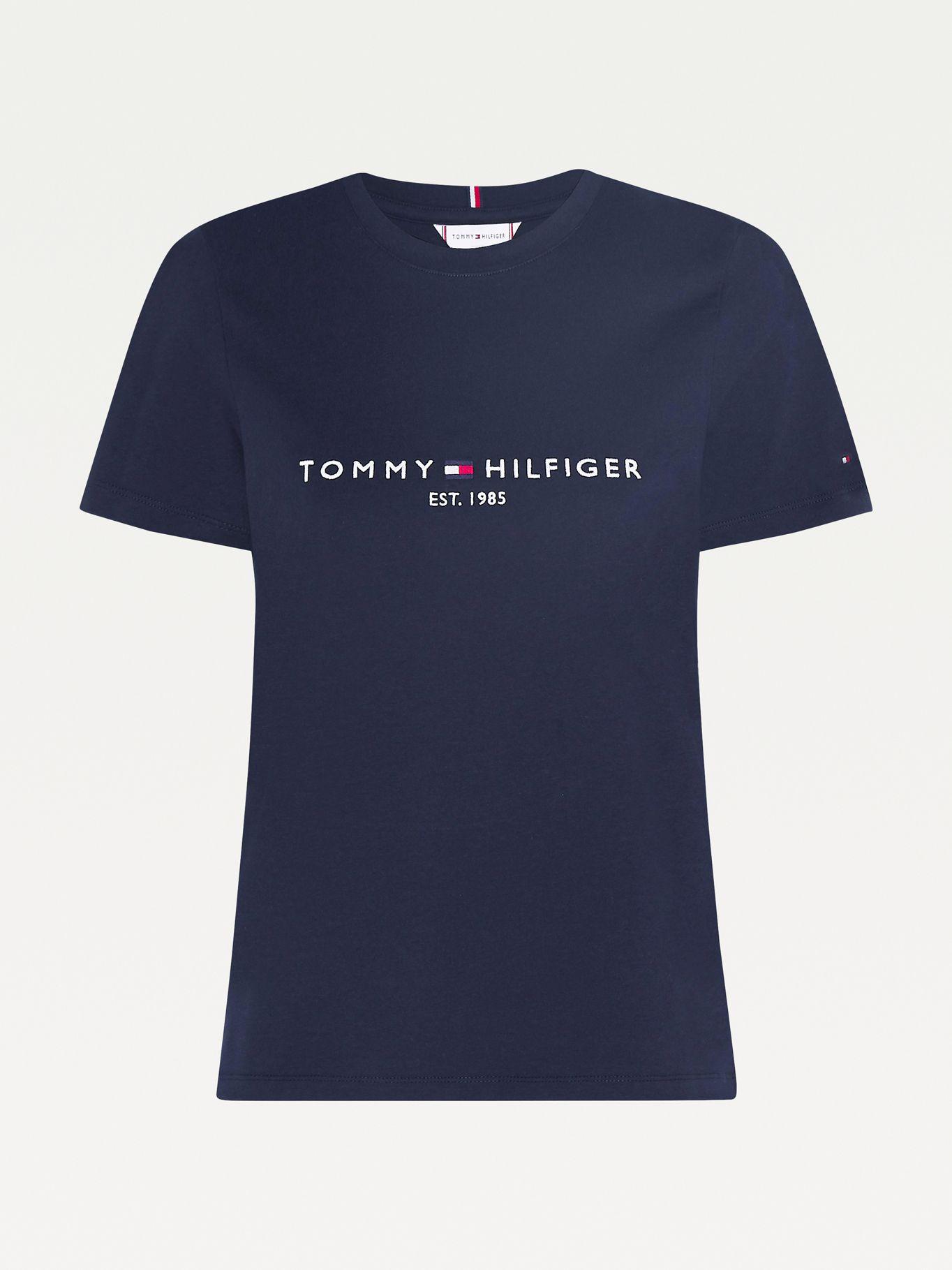 Polera Heritage Logo Bordado Azul Tommy Hilfiger-3