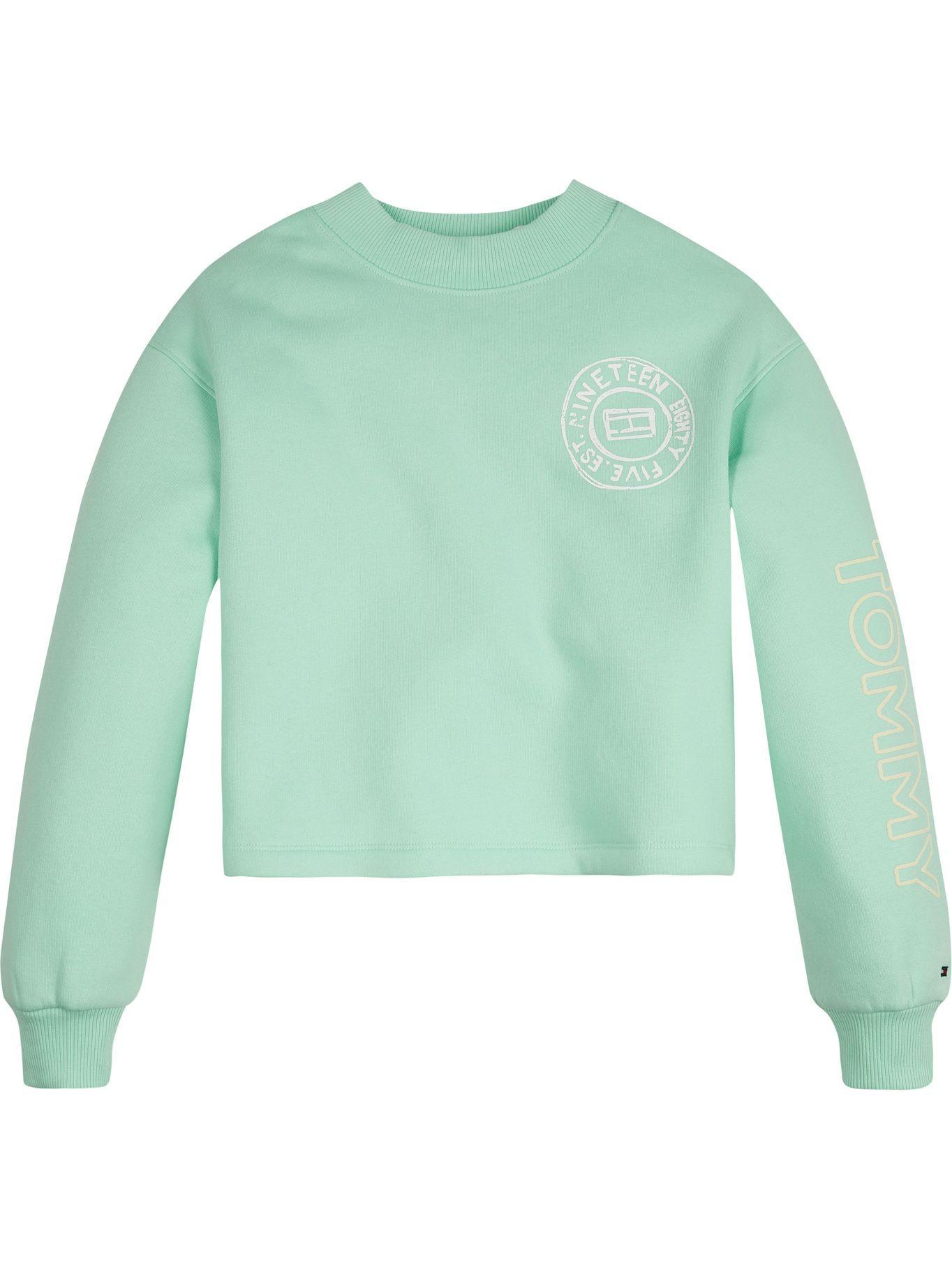 Polerón Overprint Logo Verde Tommy Hilfiger A2-0